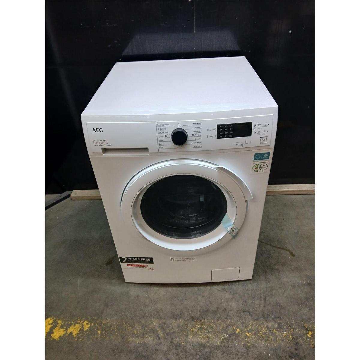 Refurbished AEG 6000 Series AutoSense&reg; 9kg Wash 6kg Dry 1600rpm Washer Dryer - White