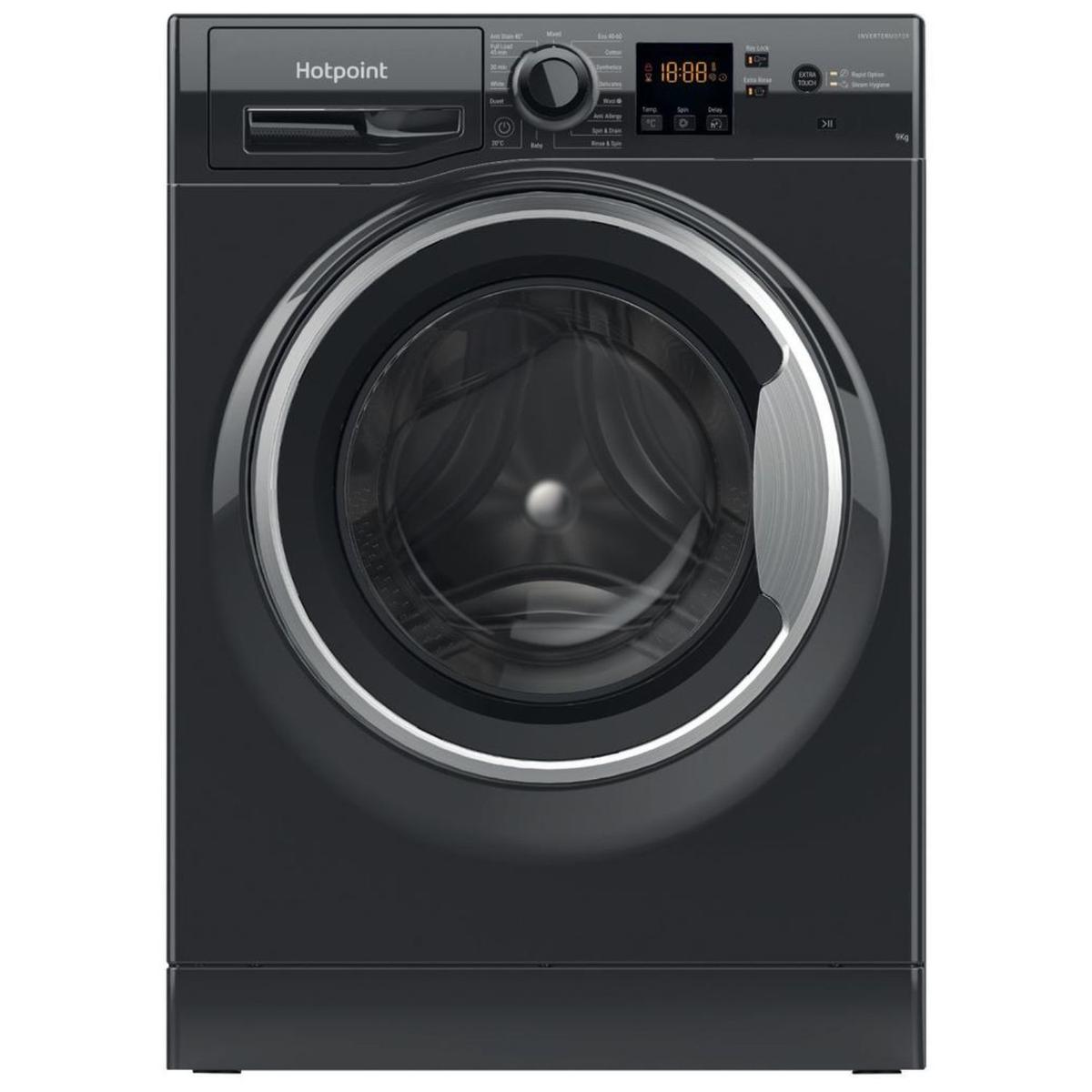 Hotpoint AntiStain 9kg 1400rpm Washing Machine - Black