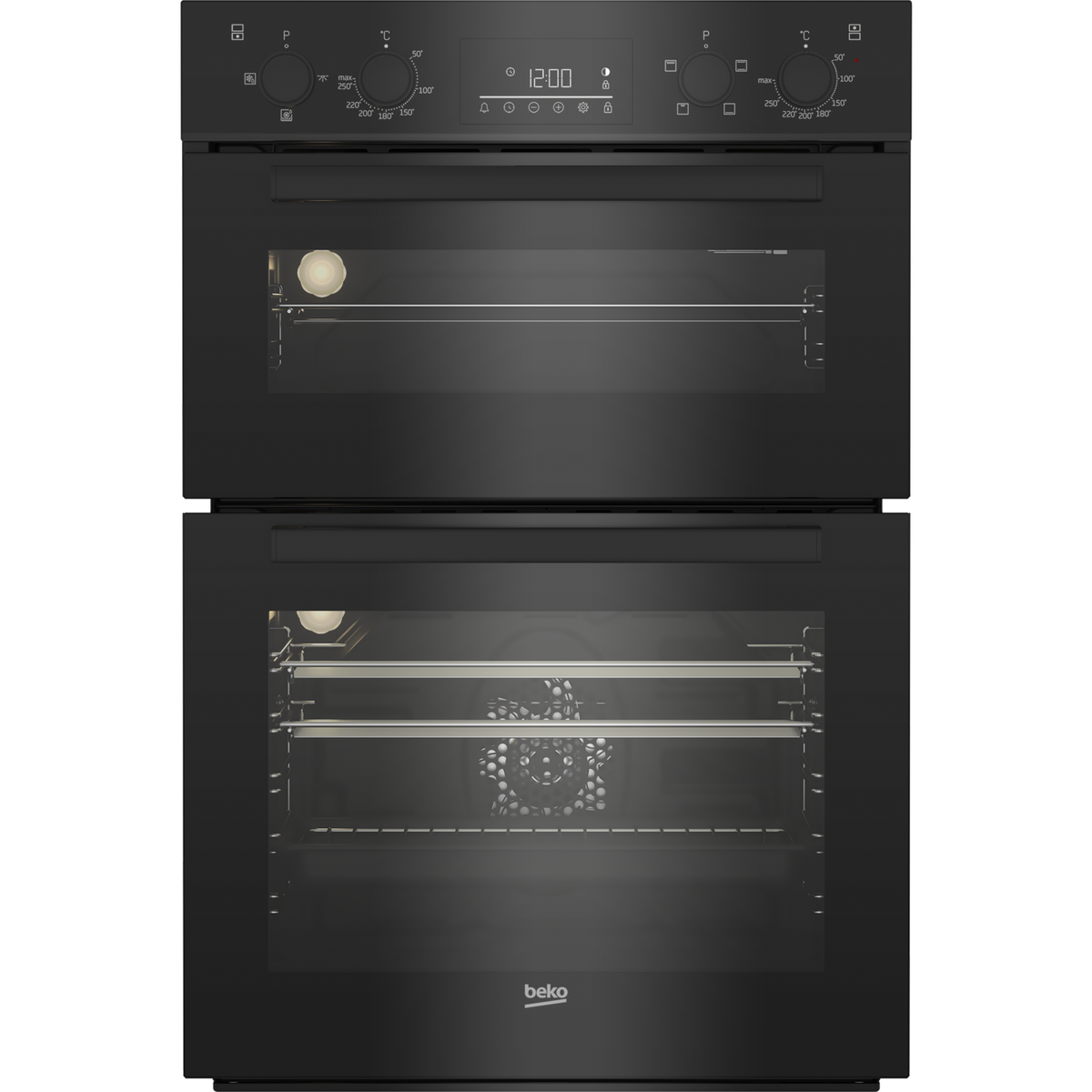 Beko BBDF22300B Built-In Electric Double Oven - Black