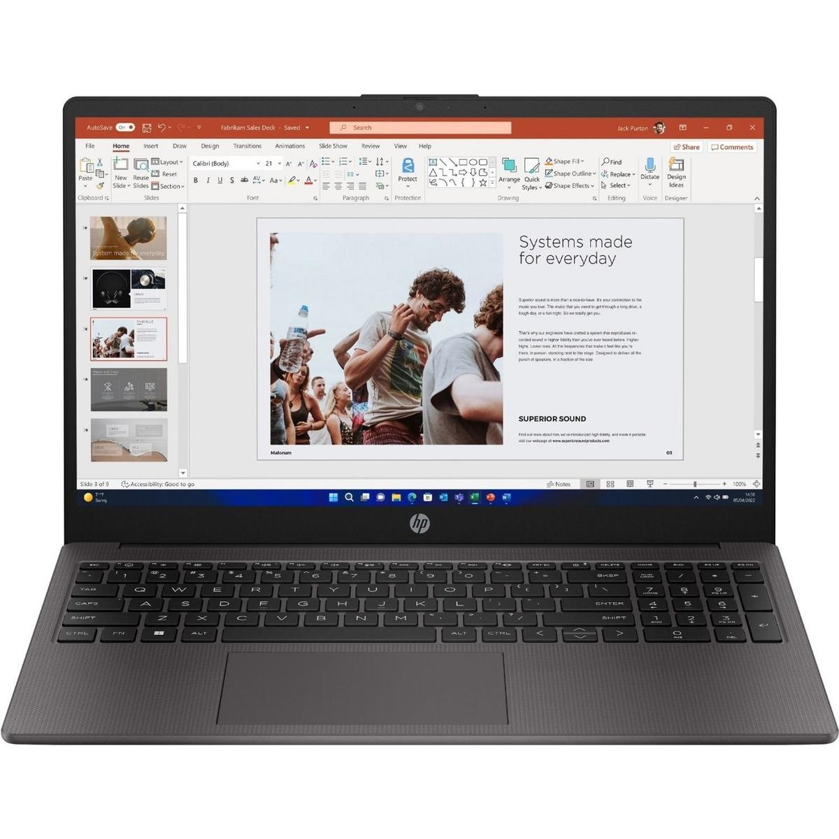 HP 255 G10 AMD Ryzen 5 8GB RAM 256GB SSD 15.6 Inch Windows 11 Laptop