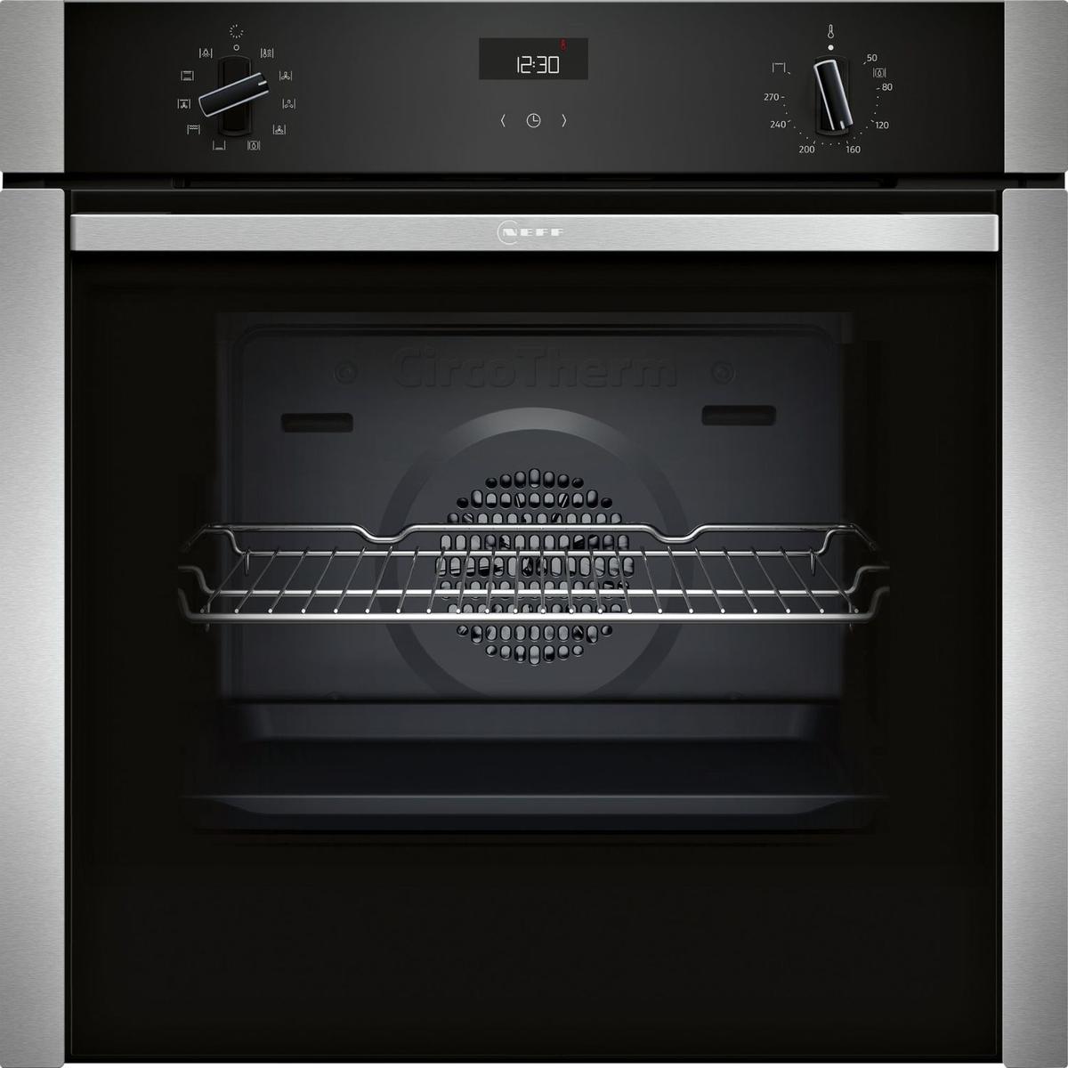 Neff N50 B3ACE4AN3B Slide and Hide Electric Single Oven - Stainless Steel
