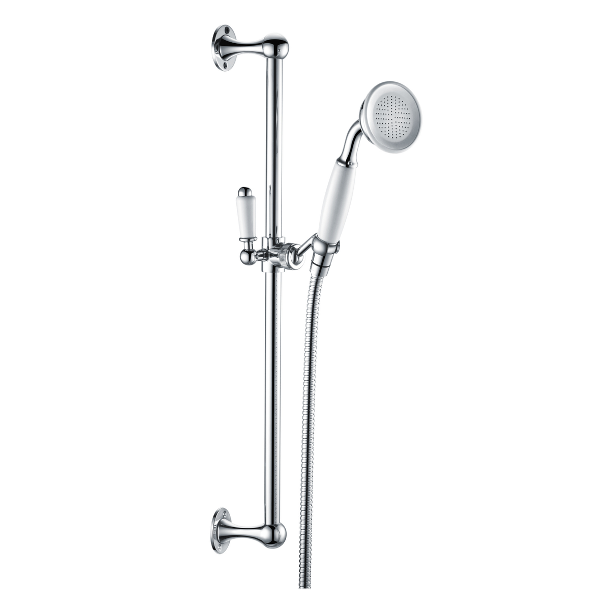 Chrome 1 Outlet Thermostatic Traditional Mixer Shower Set - Volta
