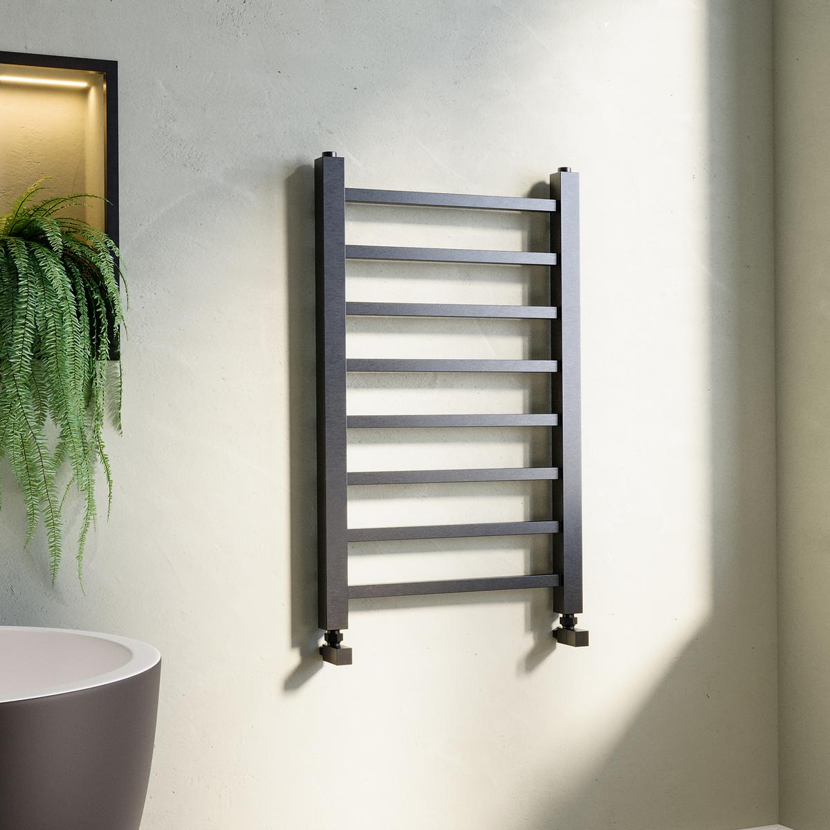 Gunmetal Grey Towel Radiator 800 x 500mm – Sonoran