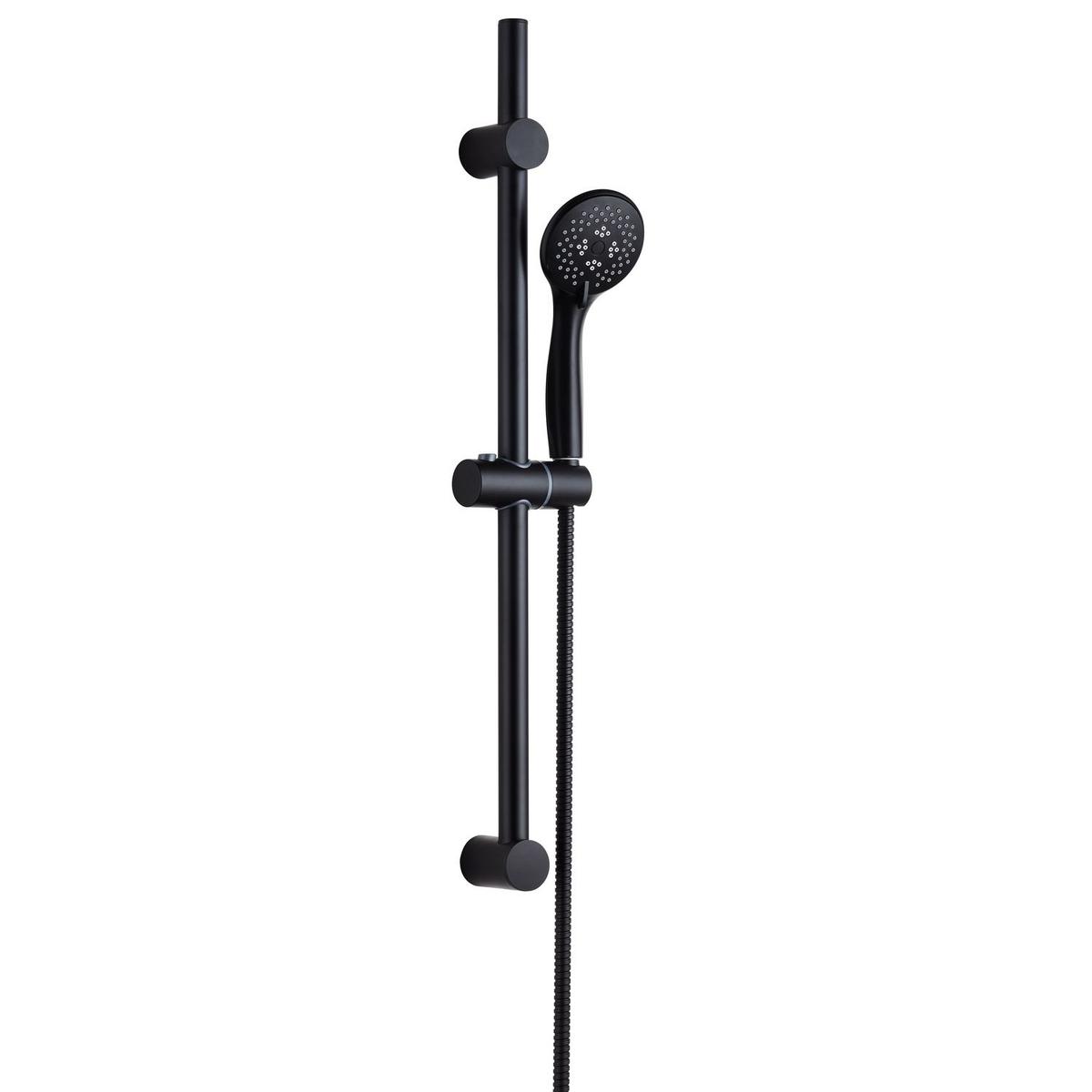 Black 1 Outlet Thermostatic Mixer Shower Set - Volta