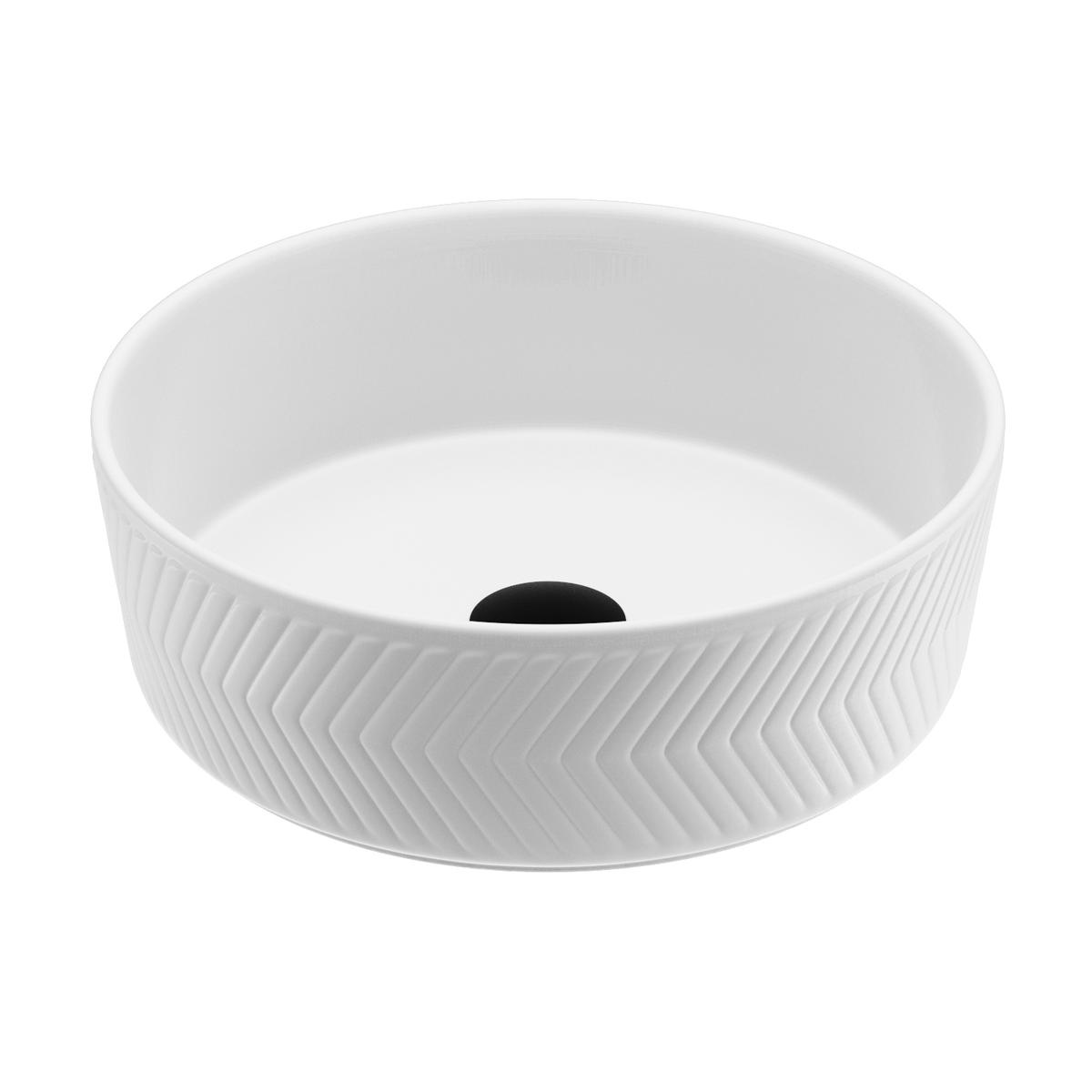 Round Chevron Countertop Basin 360mm - Sonoma