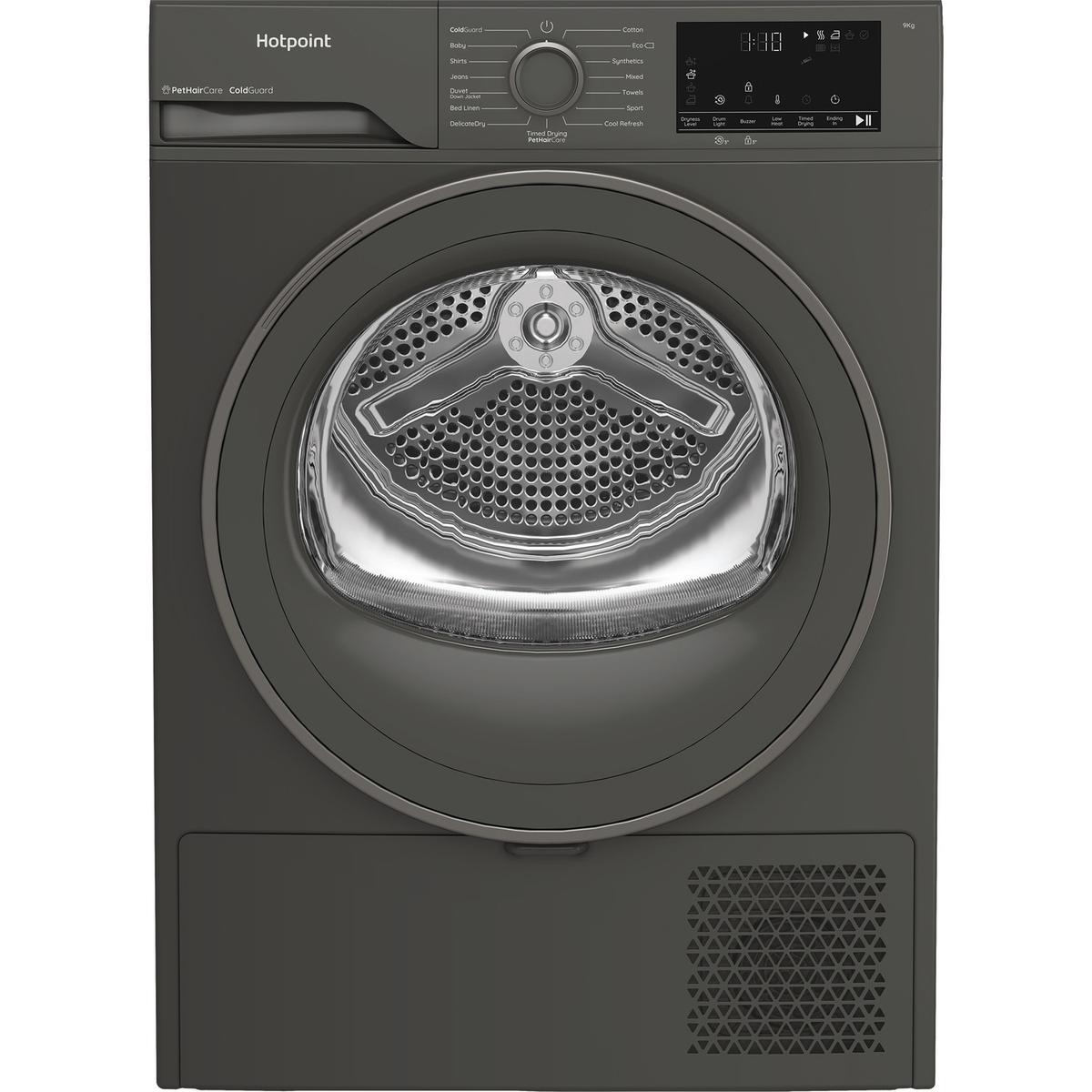Hotpoint 9kg Heat Pump Tumble Dryer - Graphite Grey