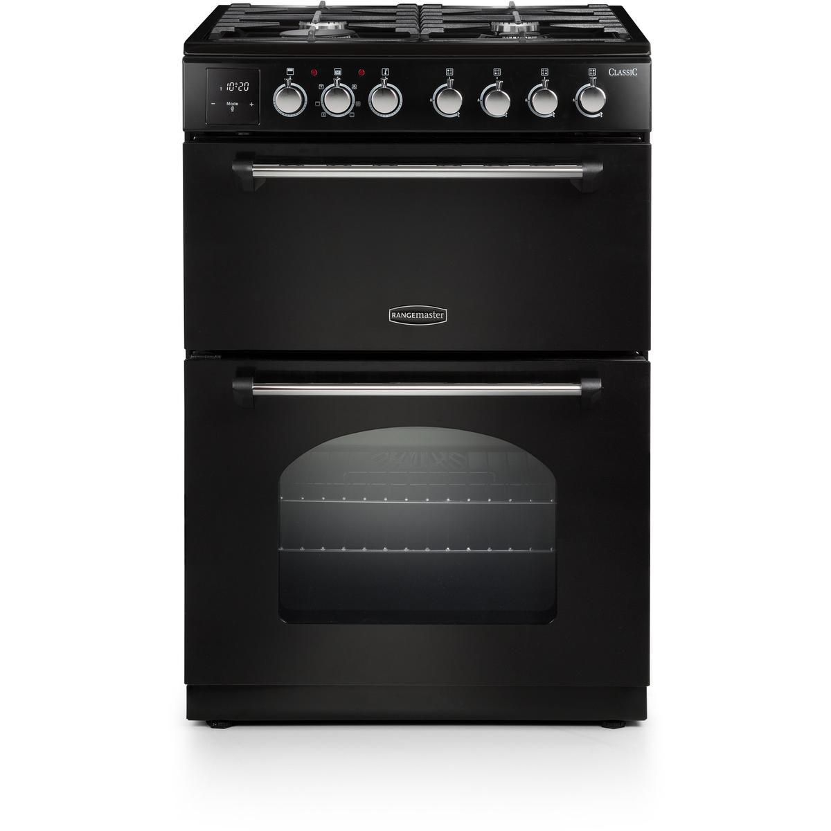 Refurbished Rangemaster Classic CLA60DFFBLC 60cm Dual Fuel Cooker Black