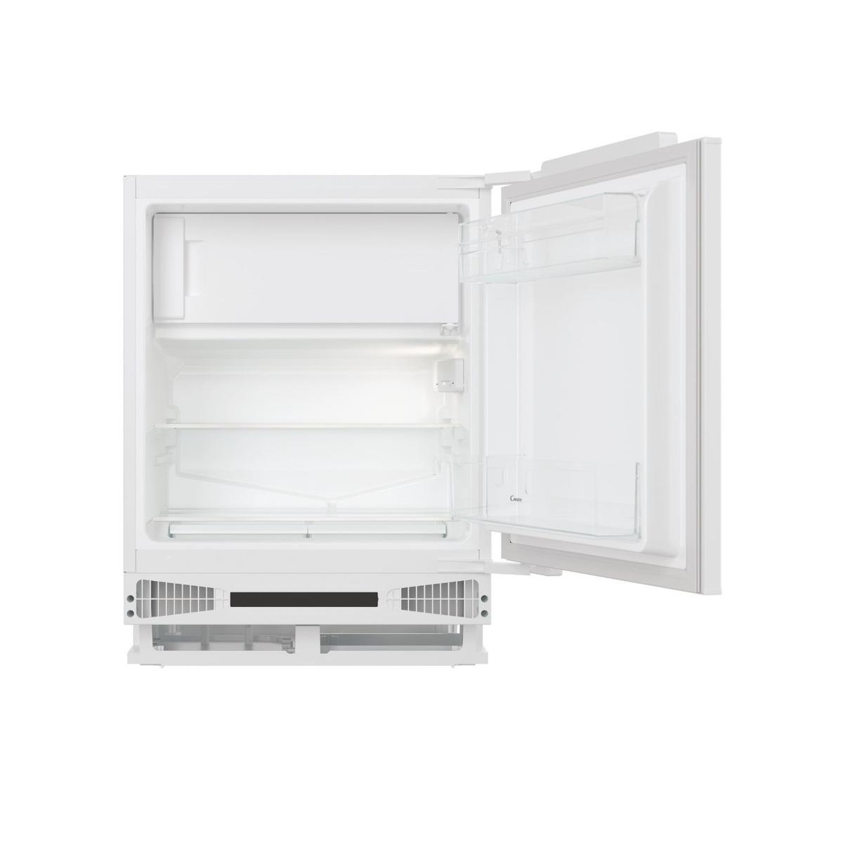 Candy 95 Litre 83cm Integrated Under Counter Fridge with Ice Box with Fixed Door Hinge