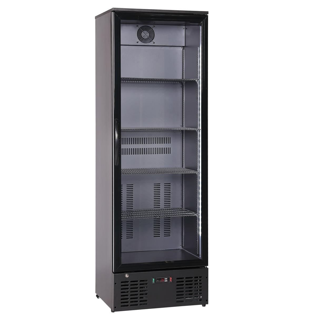 Culinox LG-310H Upright Display Fridge - 243 Ltr Black