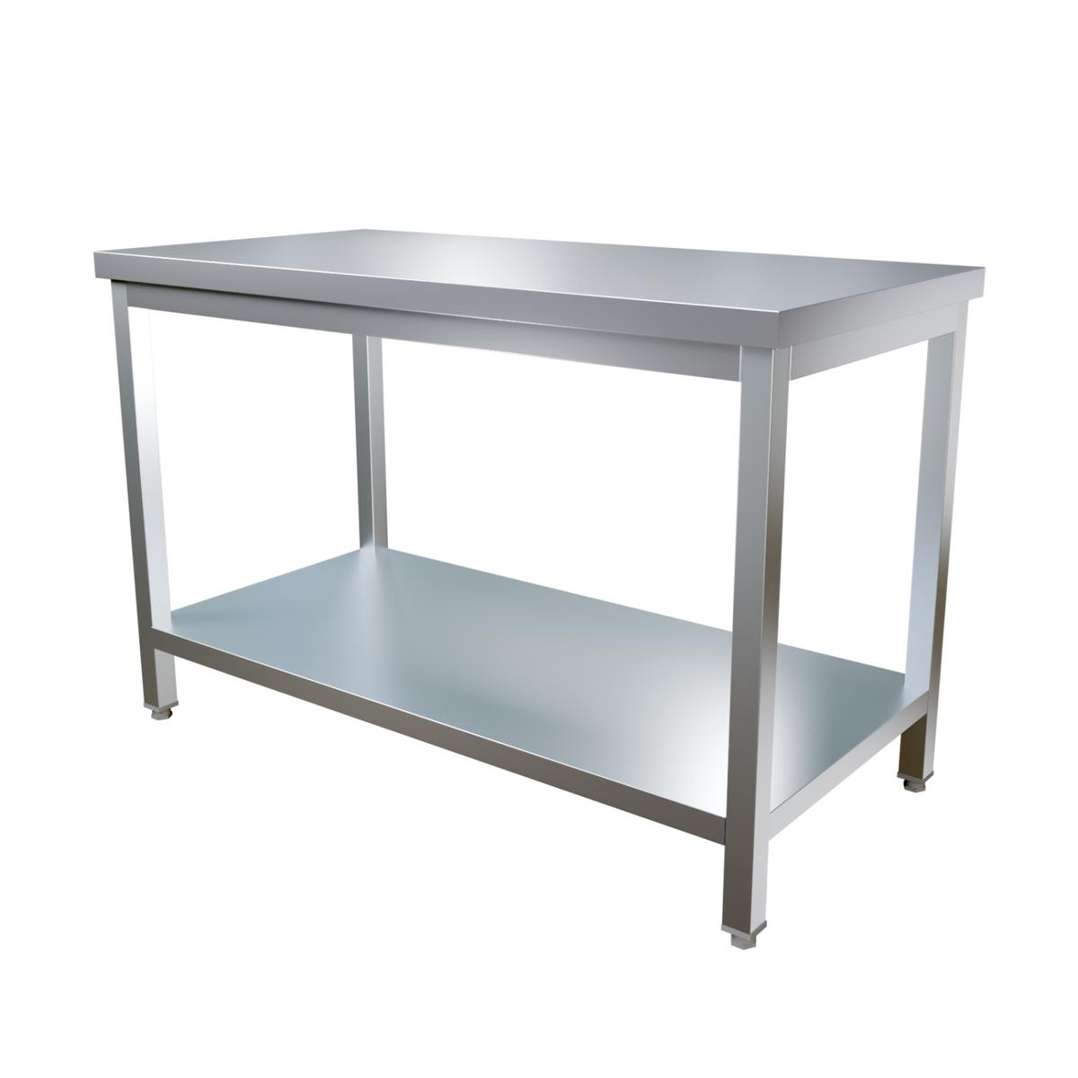 Culinox PRO Stainless Steel Centre Prep Table - 1600mm Wide 700mm Deep