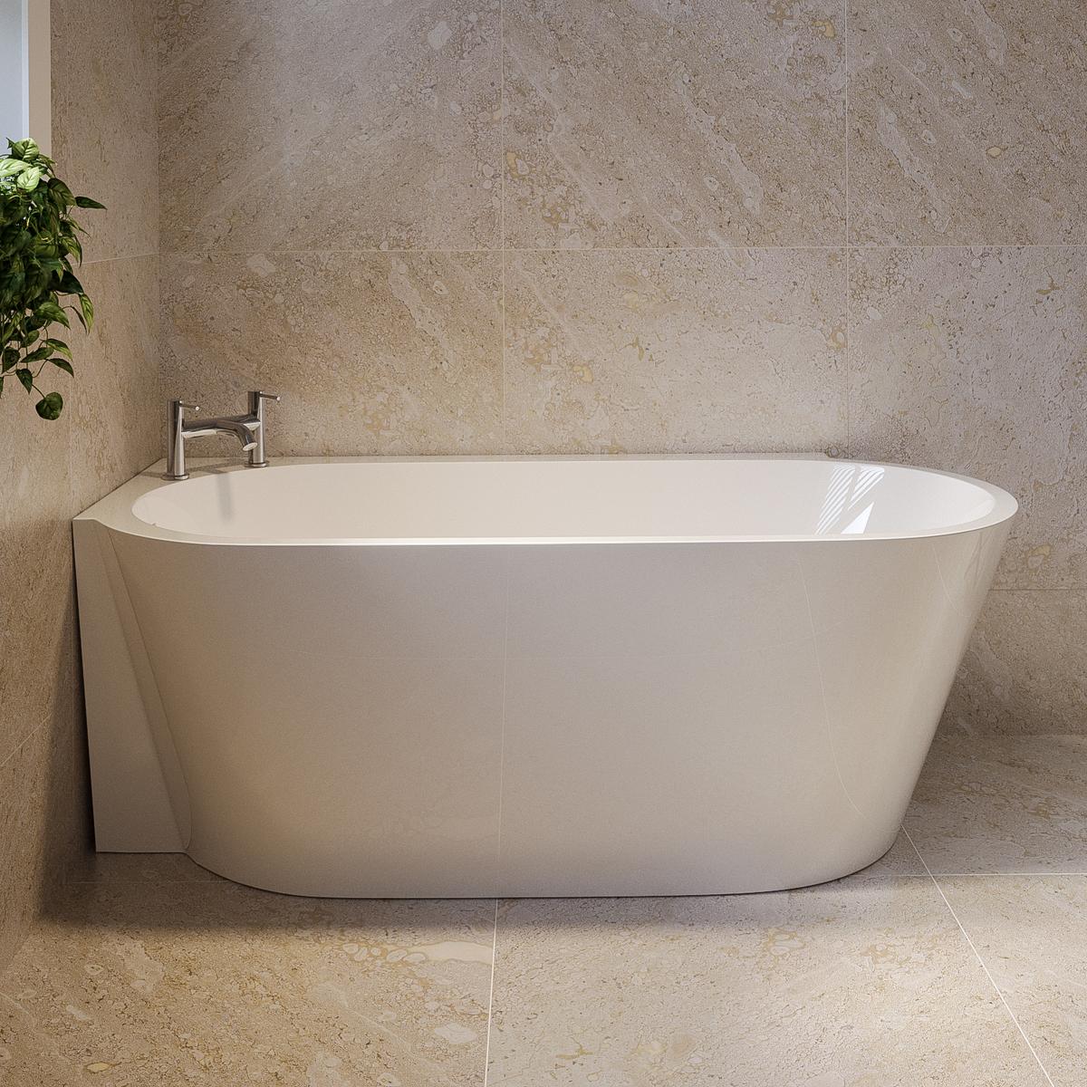 ONLY OPENED - Freestanding Single Ended Left Hand Corner Bath 1600 x 780mm - Cove