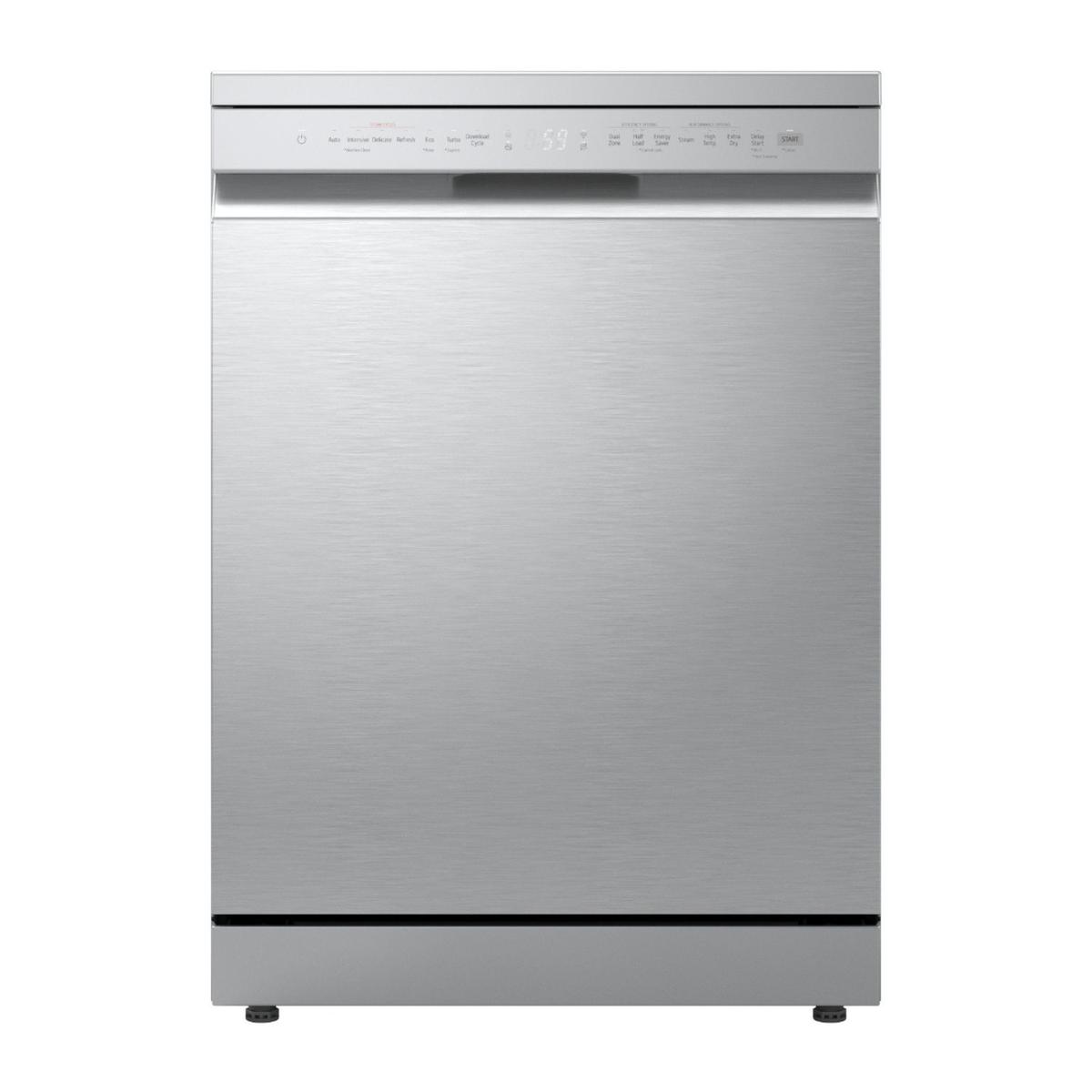 LG Series 5 TrueSteam™ Freestanding Dishwasher - A Rated, Smart WiFi - Silver