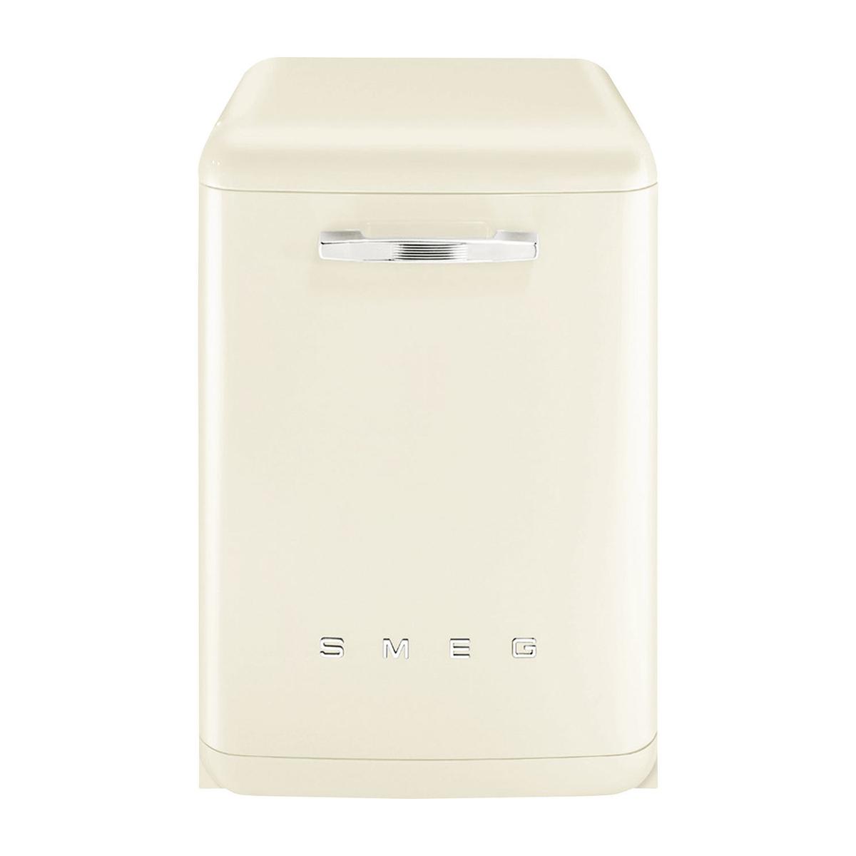 Smeg Retro Freestanding Dishwasher - B-Rated, Cream