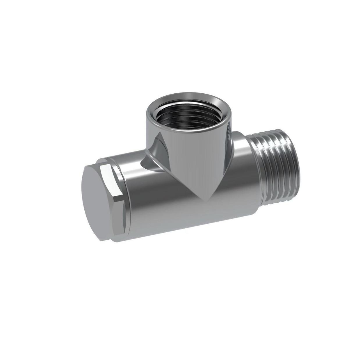 Elego Dual Fuel T Piece Chrome