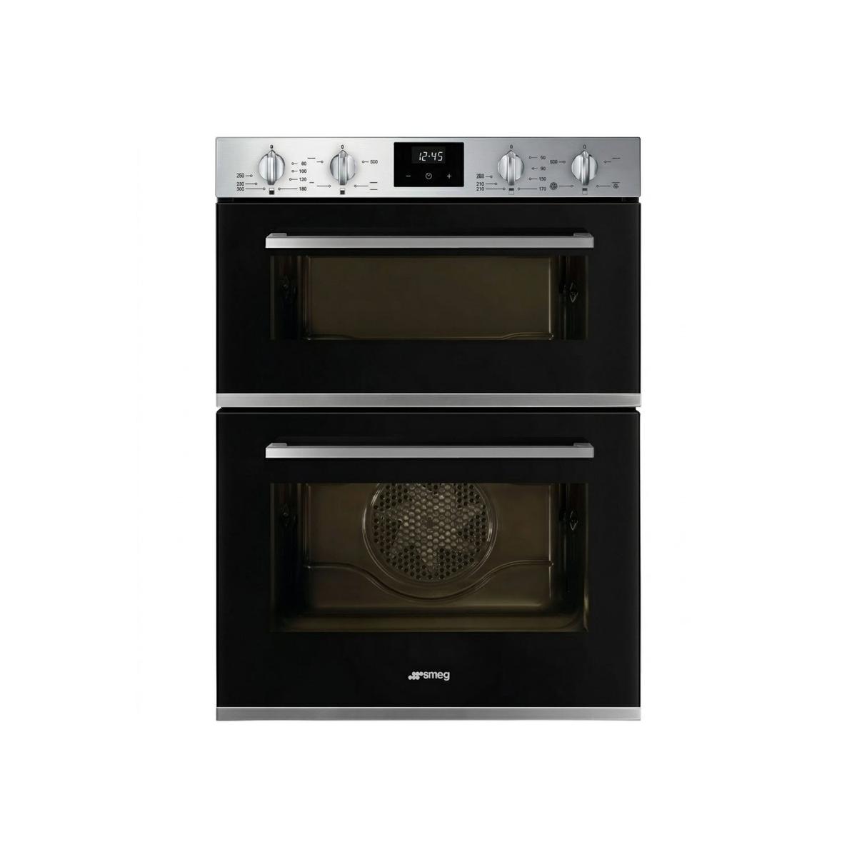 Smeg DOSF400B Cucina Built-In Double Oven - Stainless Steel
