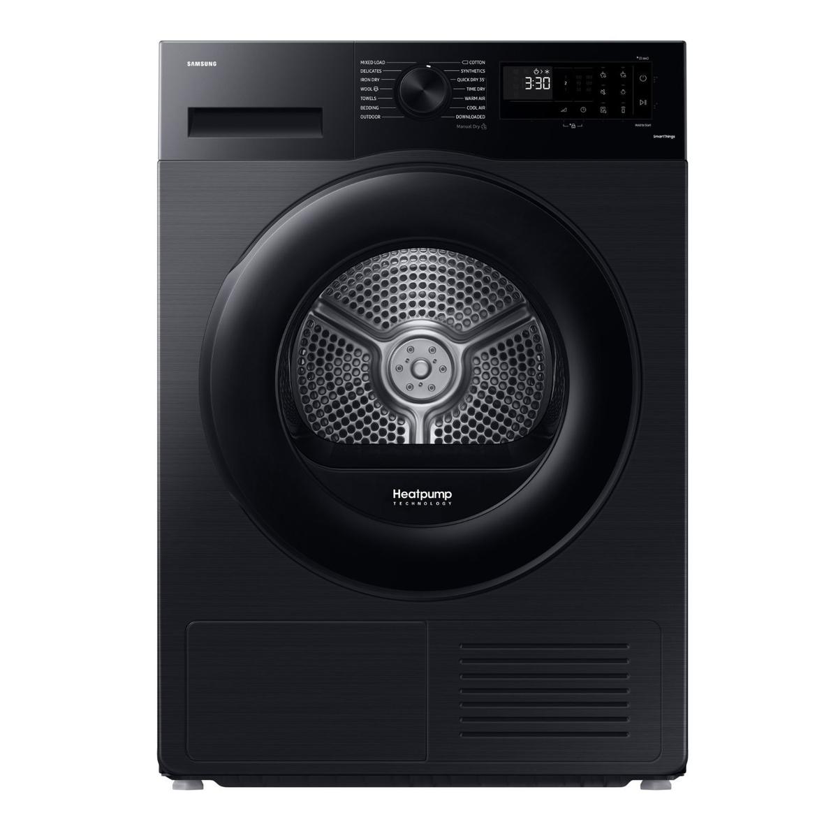 Samsung Series 5 Optimal Dry 9kg Smart Heat Pump Tumble Dryer - Black