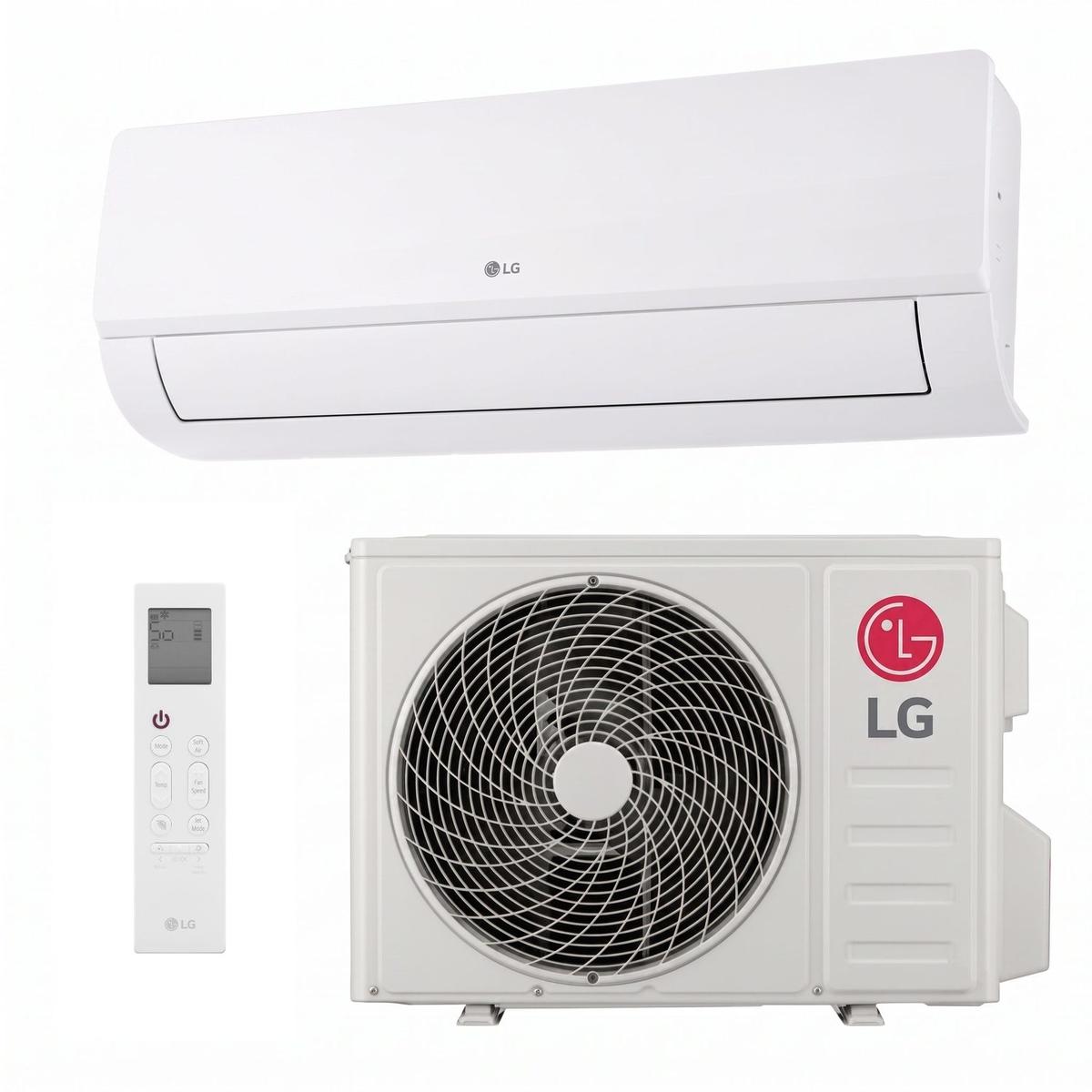 LG DualCool EZ12 Deluxe A++ 12000 BTU Smart Wall Mounted Split Air Conditioner with Heat Pump & Voice Control