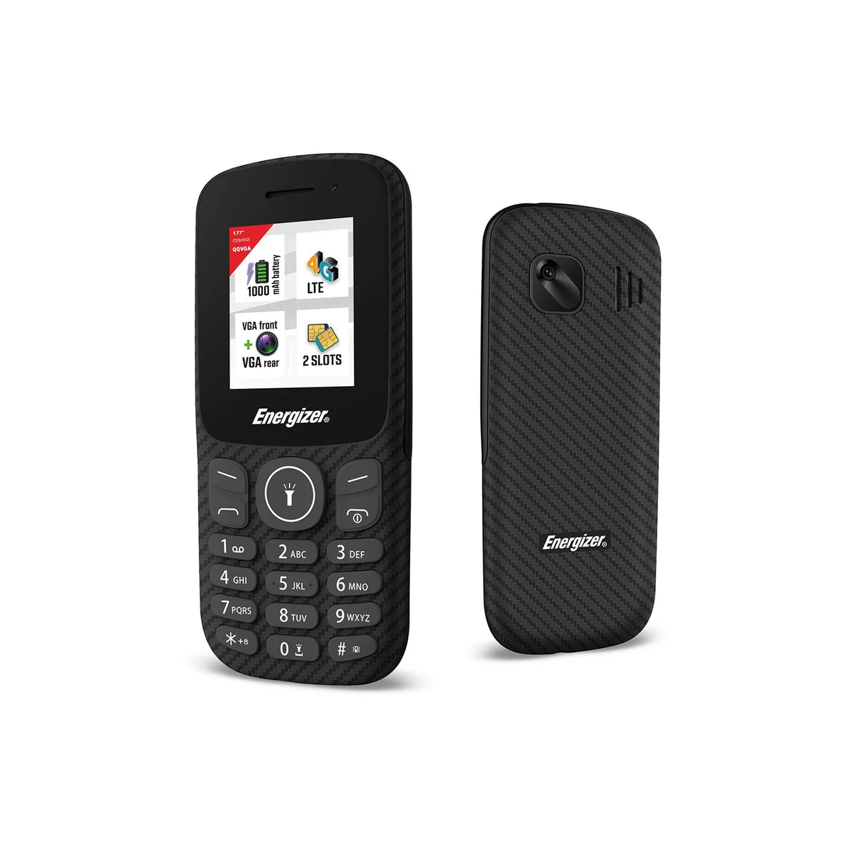 Energizer E130S Black 1.77" 128MB 4G Unlocked & SIM Free Mobile Phone