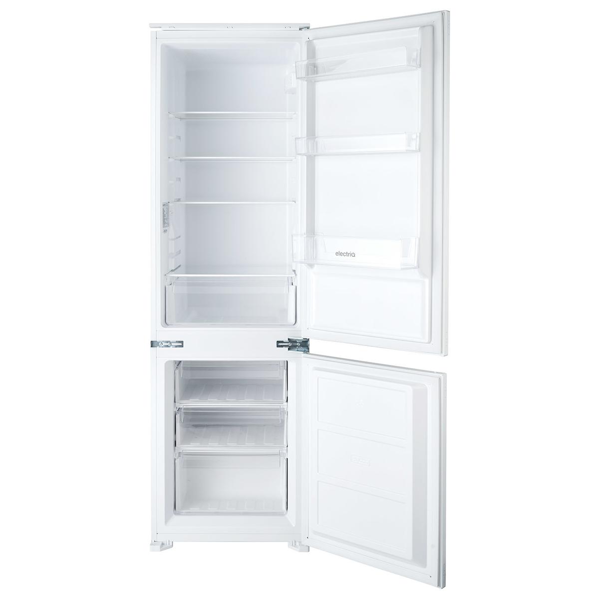 electriQ 249 Litre 178cm 70/30 Integrated Fridge Freezer - White with Sliding Door Hinge