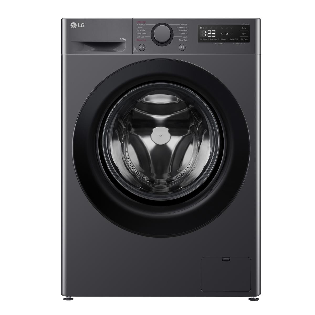 LG Series 4 AI Direct Drive 10kg 1400rpm Washing Machine - Graphite Grey
