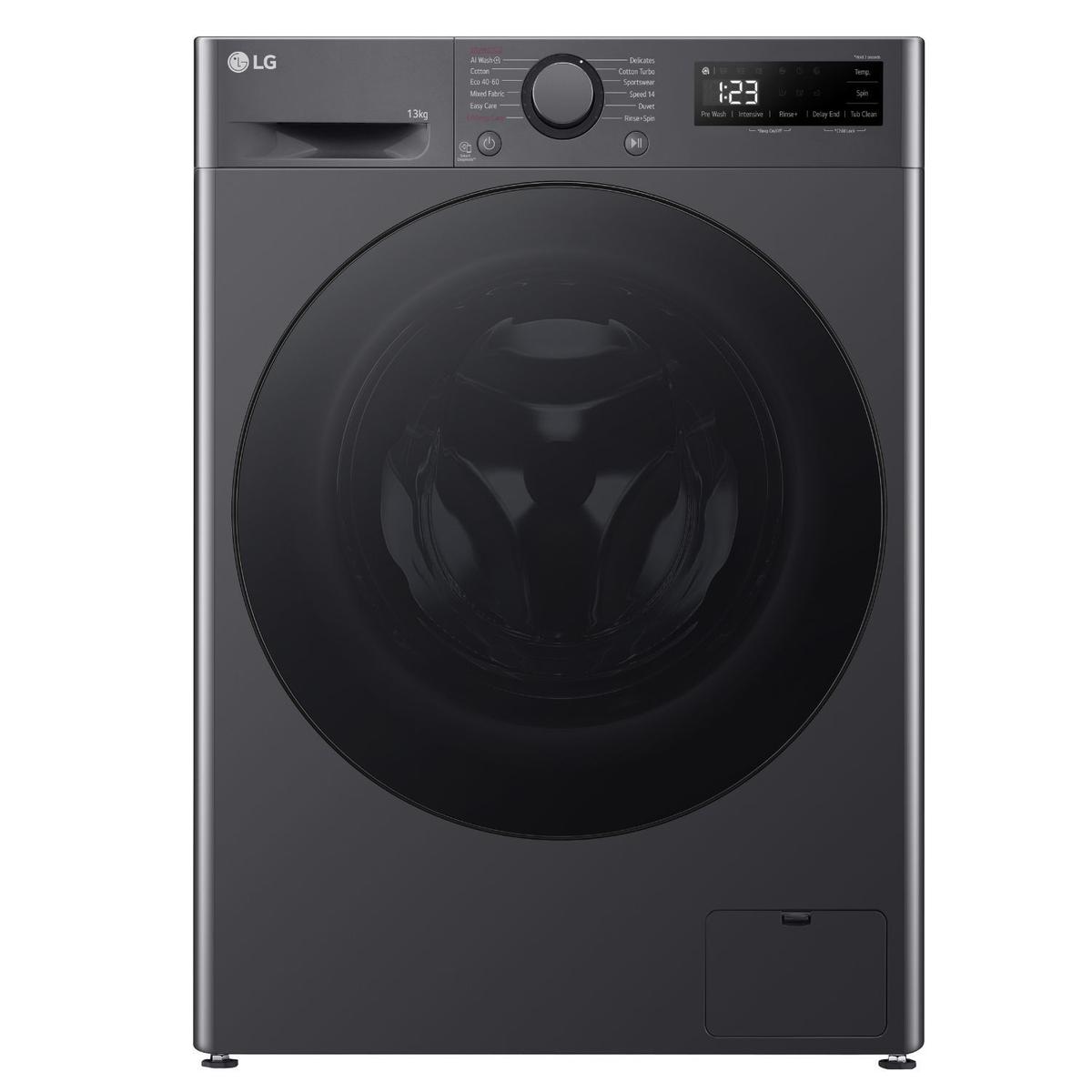 LG Series 4 AI Direct Drive 13kg 1400rpm Washing Machine - Graphite Grey