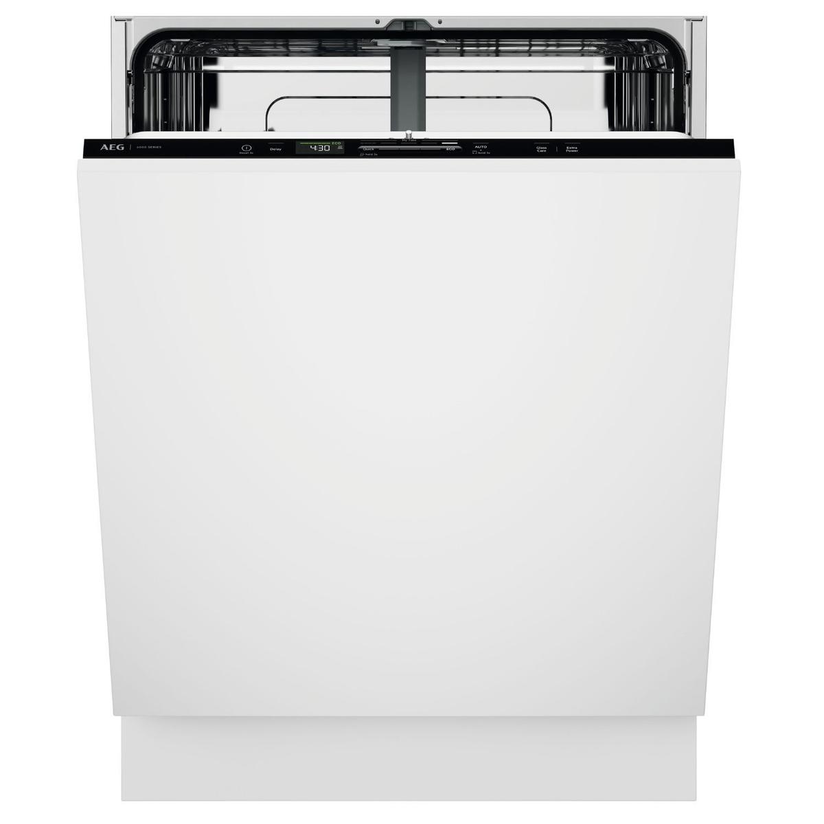 AEG 6000 SmartSelect Integrated Dishwasher - Black control panel B-rated