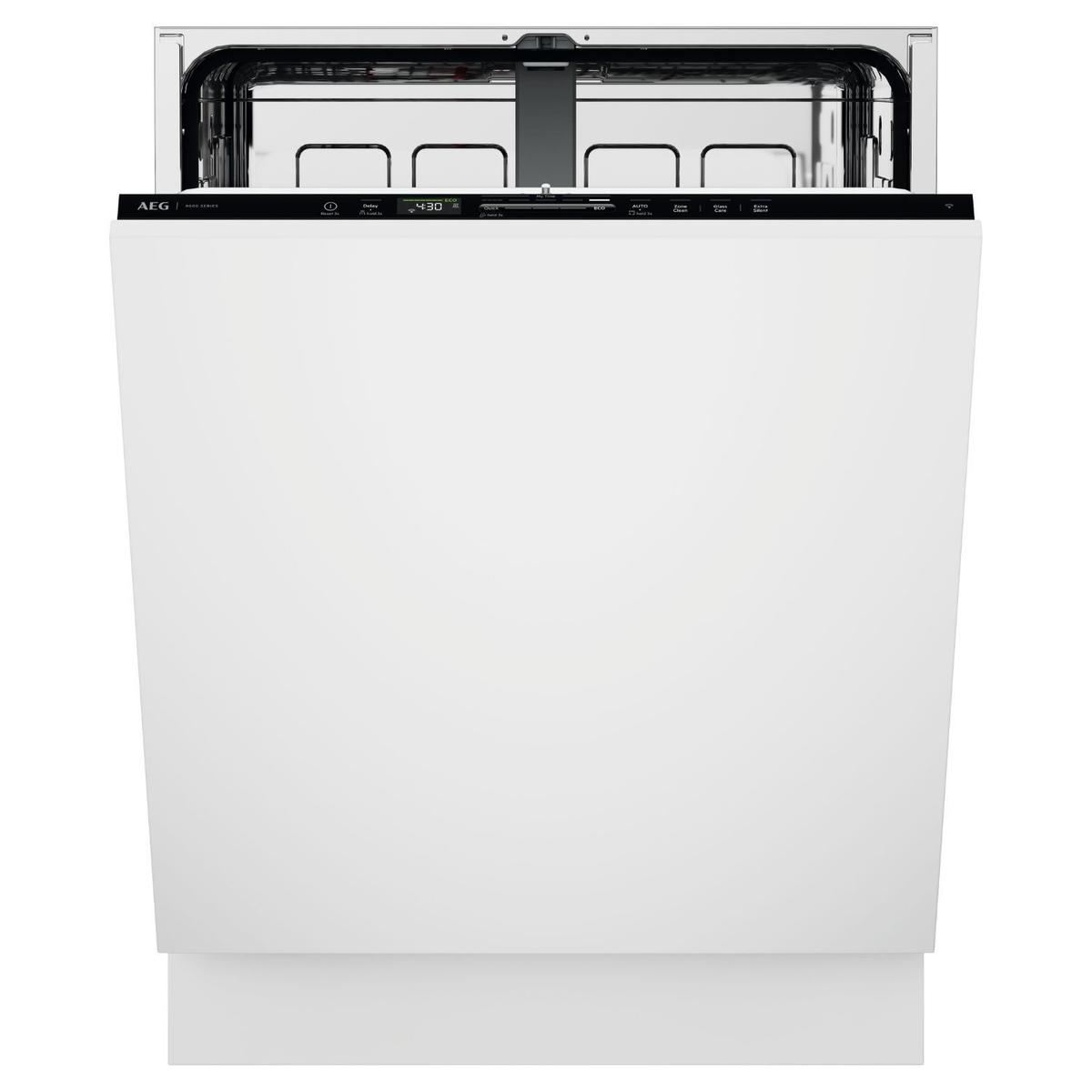 AEG 8000 AirDry Integrated Dishwasher - A-rated Black Control Panel