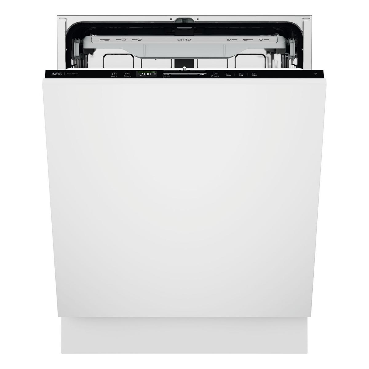 AEG 8000 SatelliteClean Pro Integrated Dishwasher - Smart Wi-Fi, A Rated, Black Control Panel