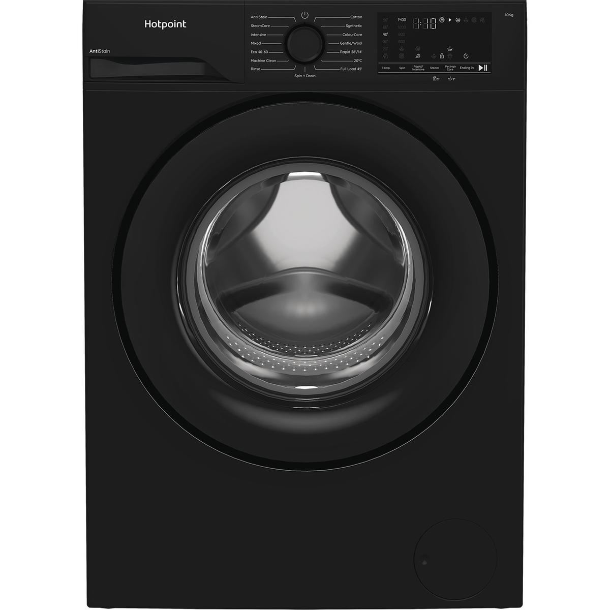 GRADE A2 - Hotpoint AntiStain 10kg 1400rpm Washing Machine - Black