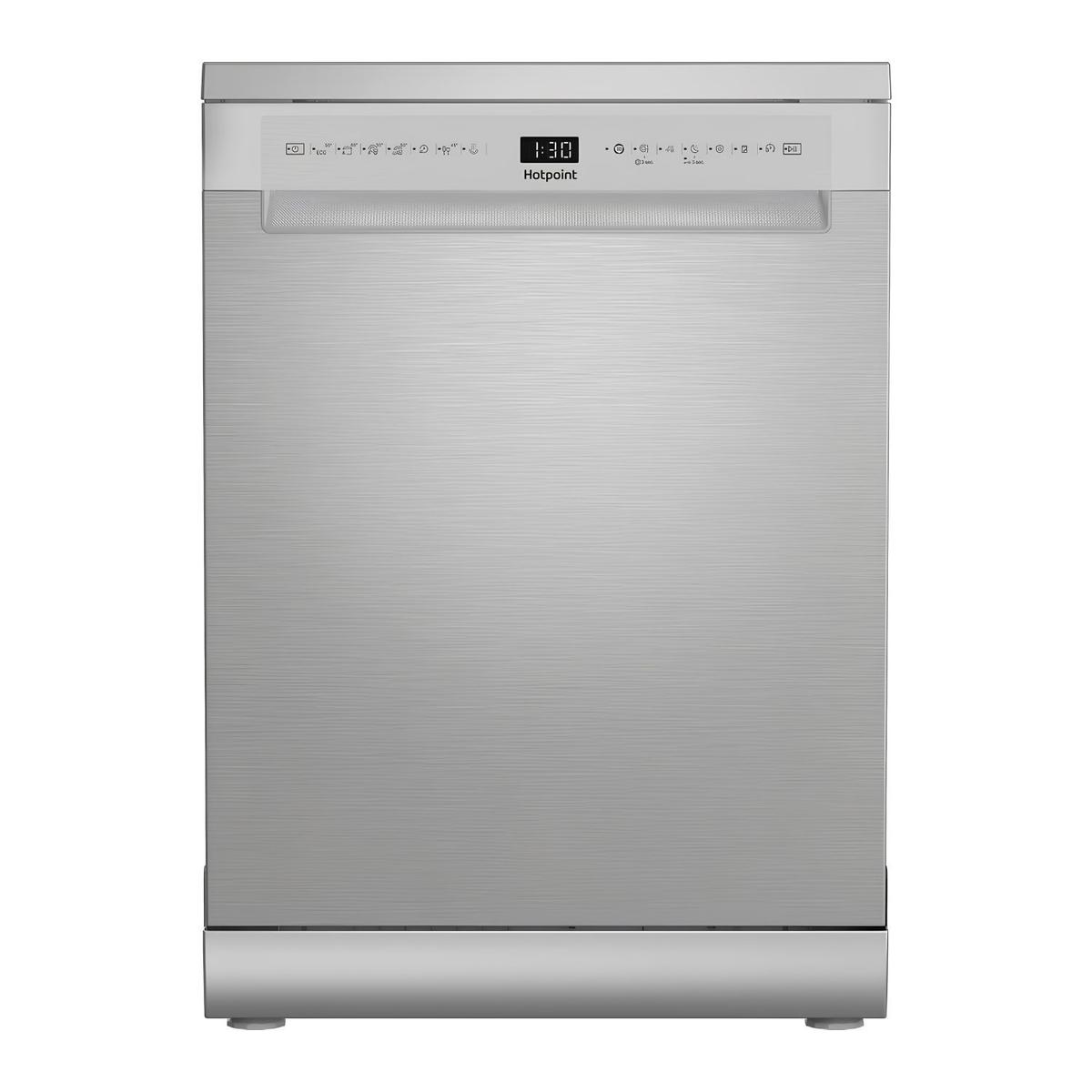 Hotpoint Hydroforce Freestanding Dishwasher - Maxi Space A-rated Silver
