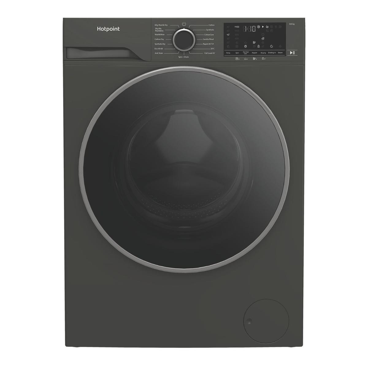 Hotpoint AntiStain 8kg Wash 6kg Dry 1400rpm Washer Dryer - Graphite Grey