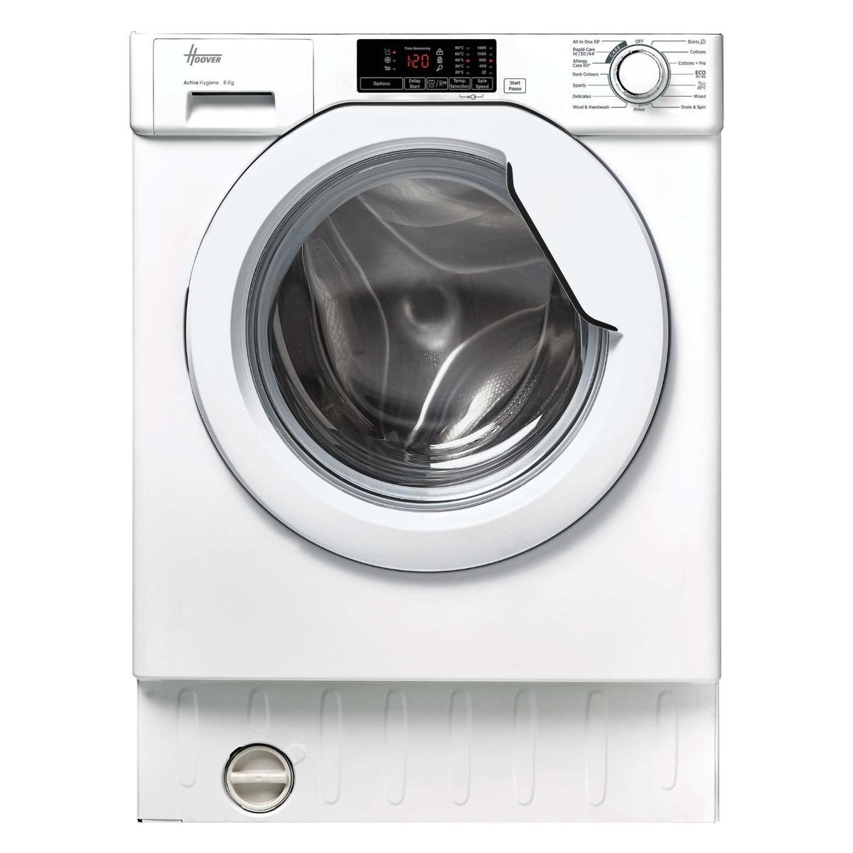 Hoover H-Wash 300 8kg 1400rpm Integrated Washing Machine - White