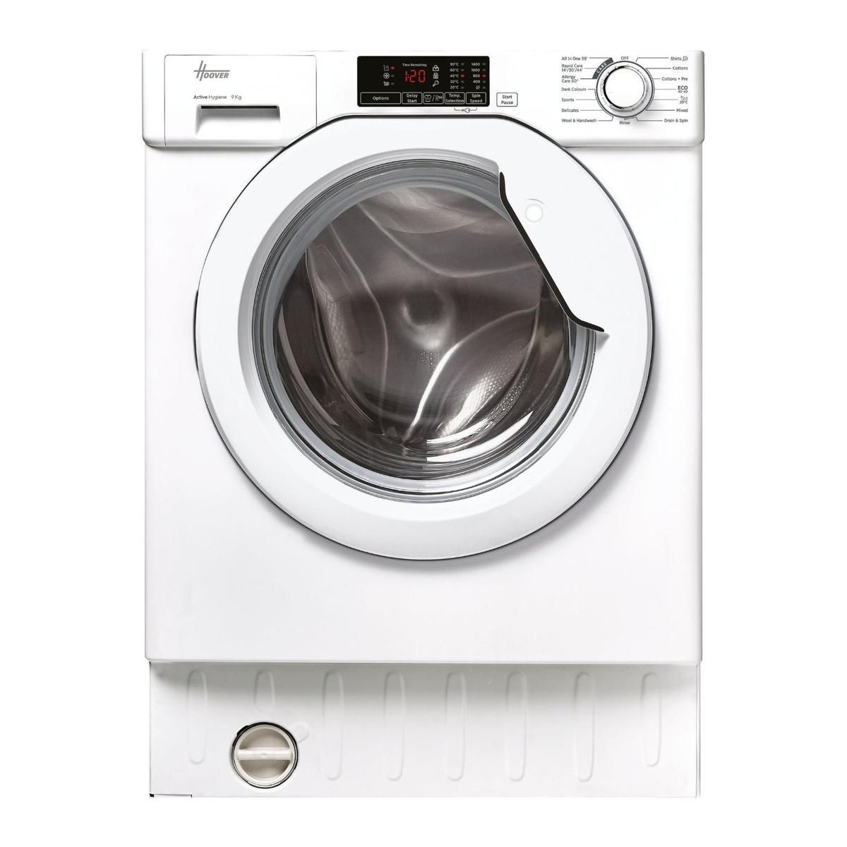 Hoover H-Wash 300 9kg 1400rpm Integrated Washing Machine - White