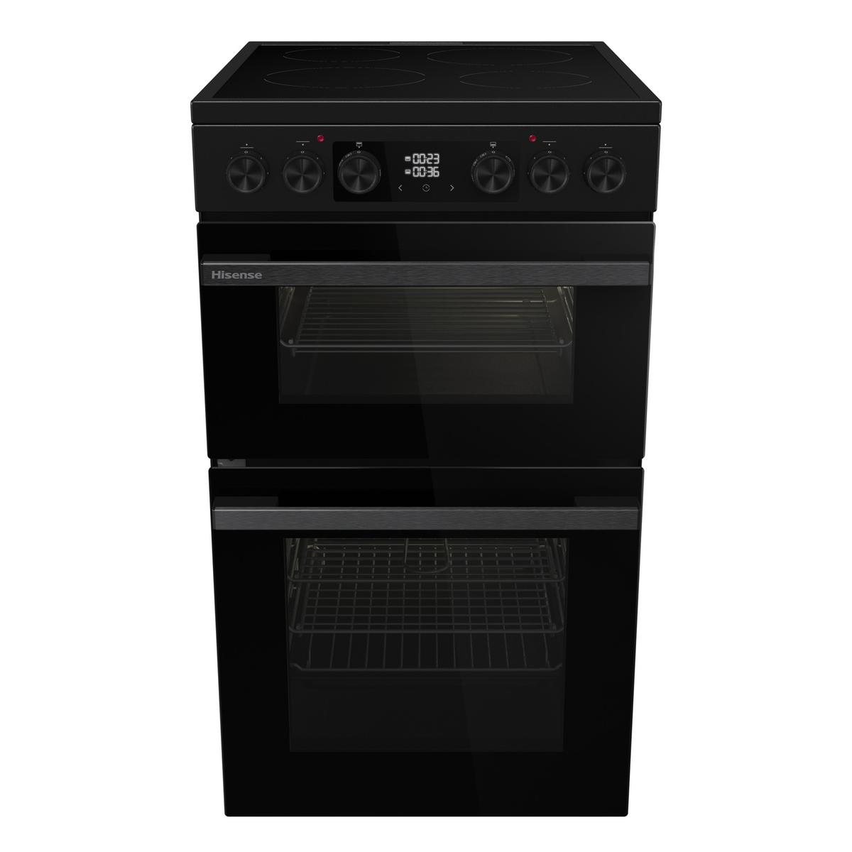 Hisense 50cm Electric Cooker with Air Fry - Black