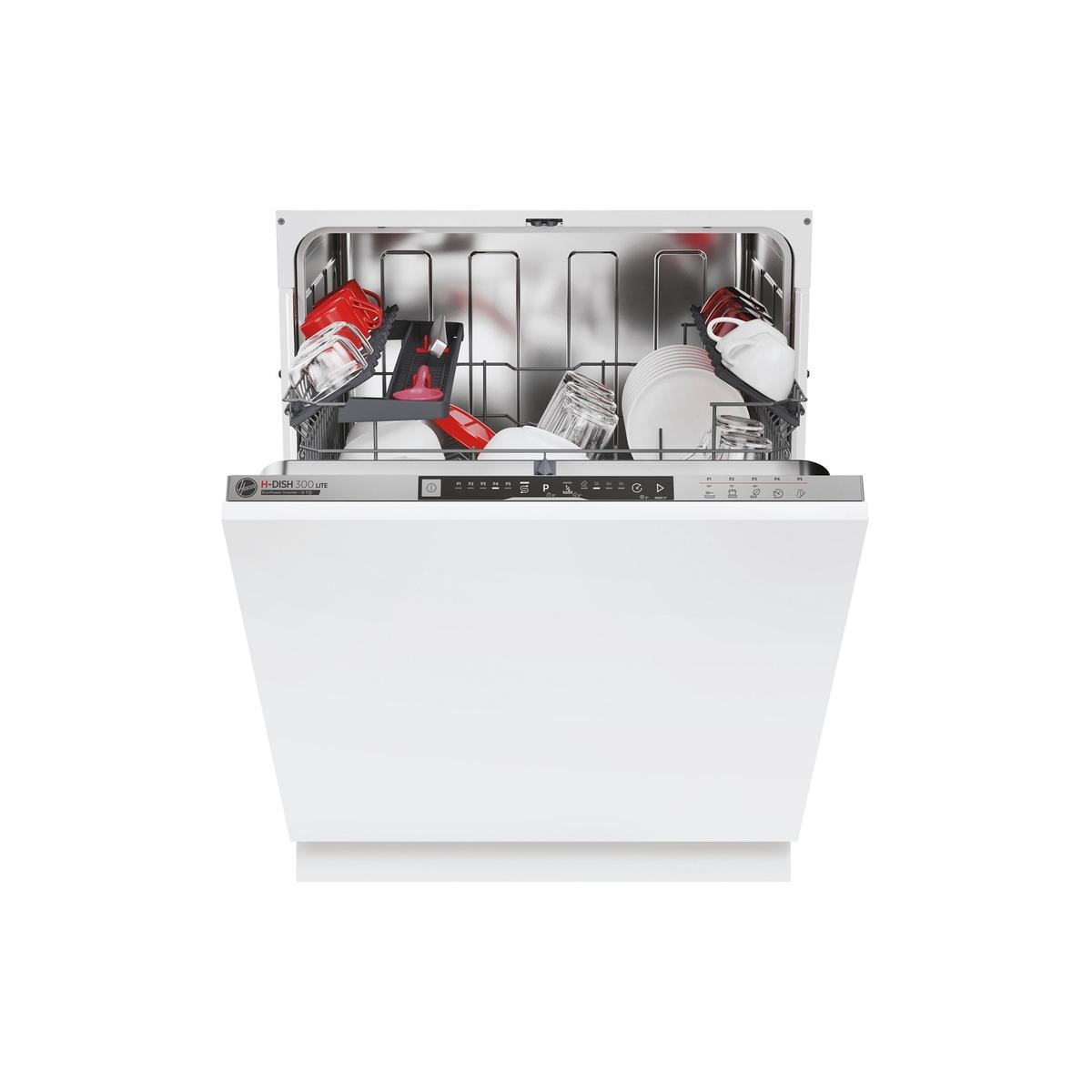 Hoover H-Dish 300 Integrated Dishwasher - Silver control panel