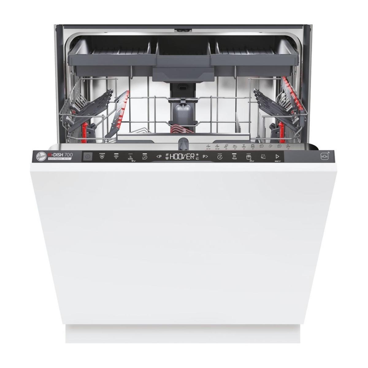 Hoover H-Dish 700 Integrated Dishwasher - Smart Wi-Fi B-Rated Graphite Control Panel