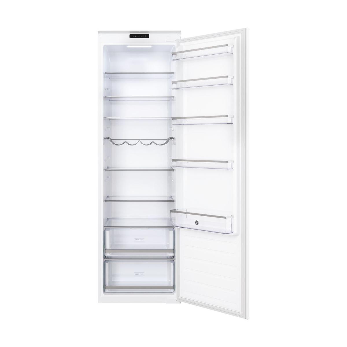 Hoover 316 Litre 177cm Integrated Tall Larder Fridge - White with Sliding Door Hinge