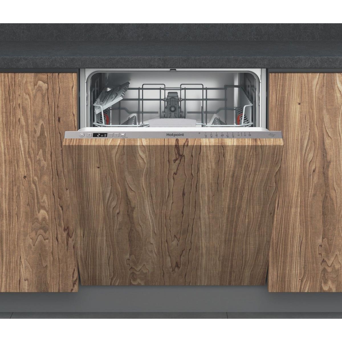 Hotpoint ActiveDry Integrated Dishwasher -  C-Rated Black Control Panel