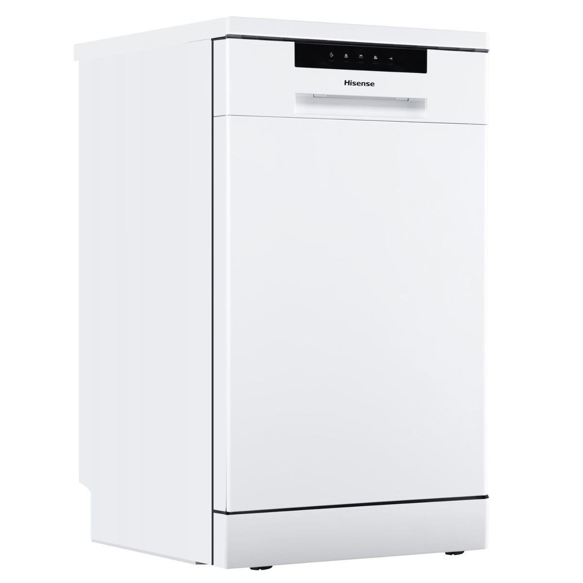 GRADE A2 - Hisense Hi4 Freestanding Slimline Dishwasher - Super Silent - White