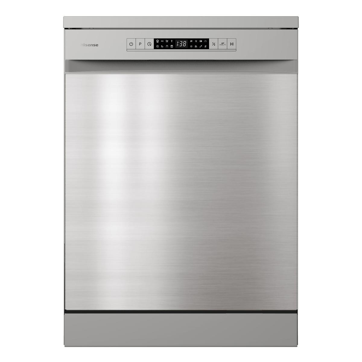 Hisense Hi4 Freestanding Dishwasher - E-rated, Stainless Steel