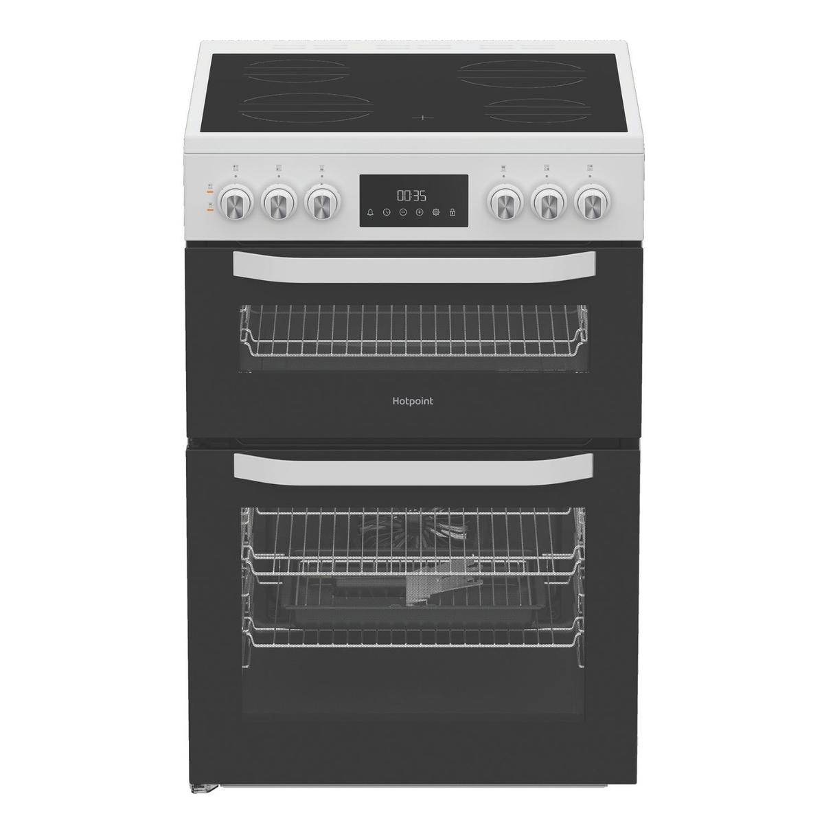 Refurbished Hotpoint 60cm Electric Cooker - White