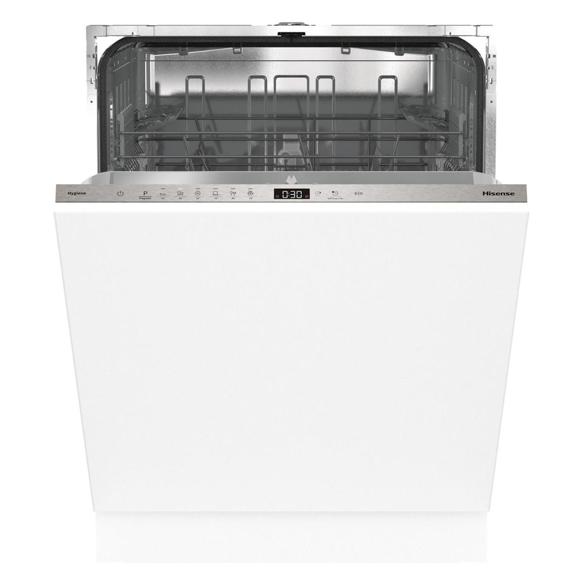 Hisense Hi4 Integrated Dishwasher - Quick Wash Silver control panel