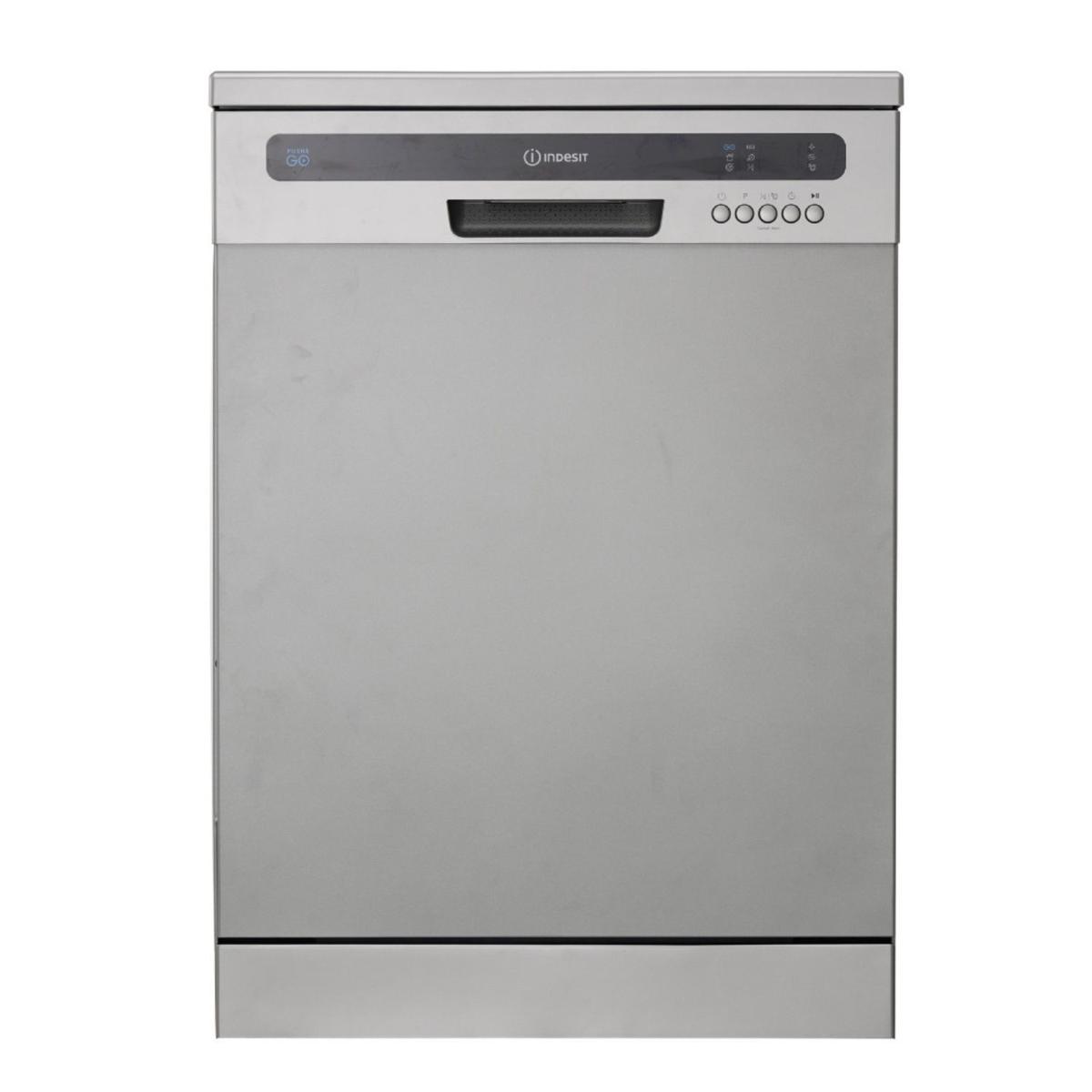 Indesit Push&Go Freestanding Dishwasher - Silver