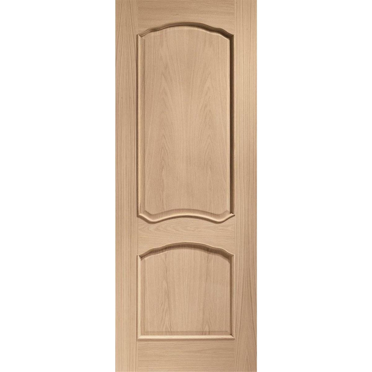 Internal Oak 2-Panel FD30 Fire Door - Unfinished - 2040 x 926 x 44mm - Louis - XL Joinery