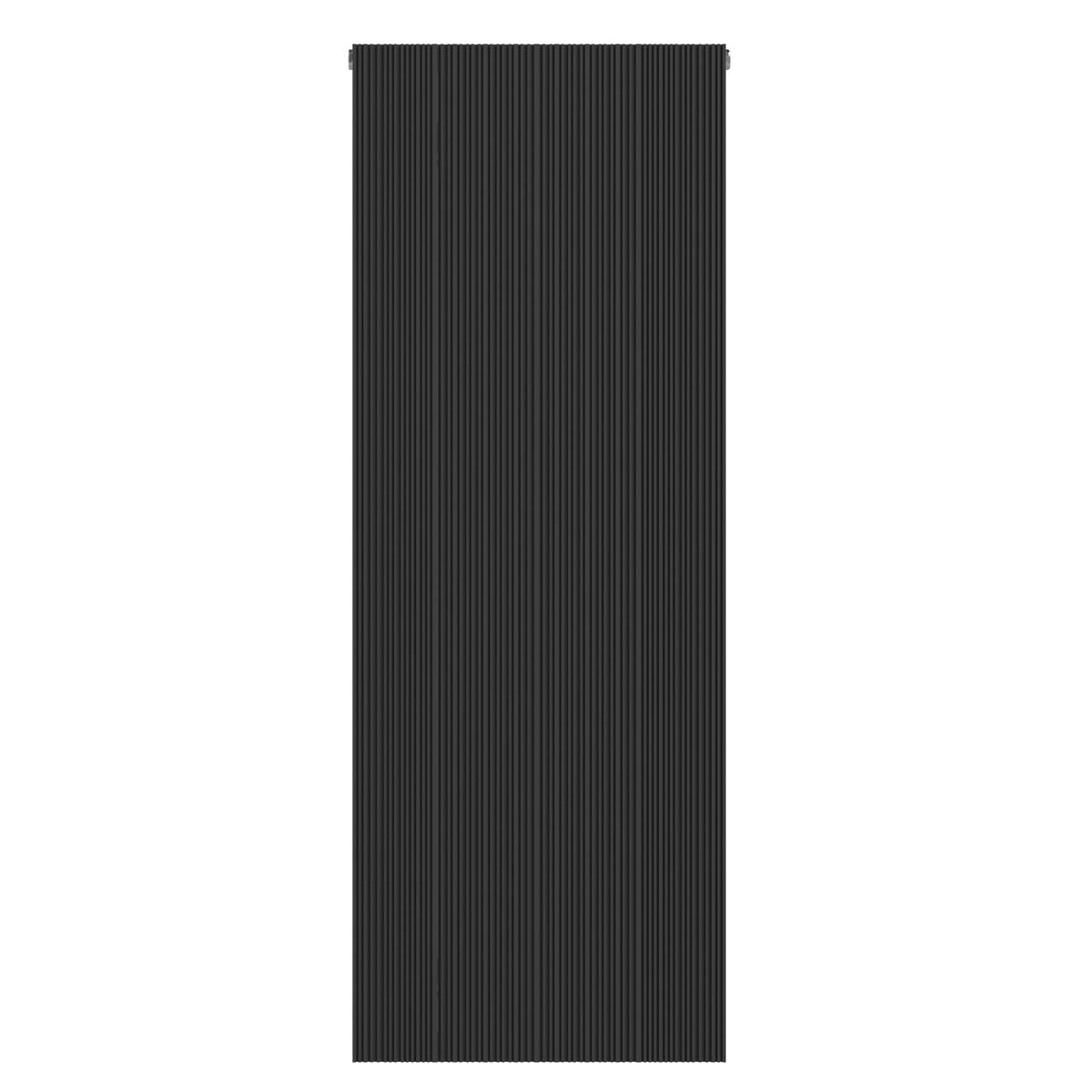 Black Designer Vertical Single Panel Radiator 1200 x 440mm - Laguna