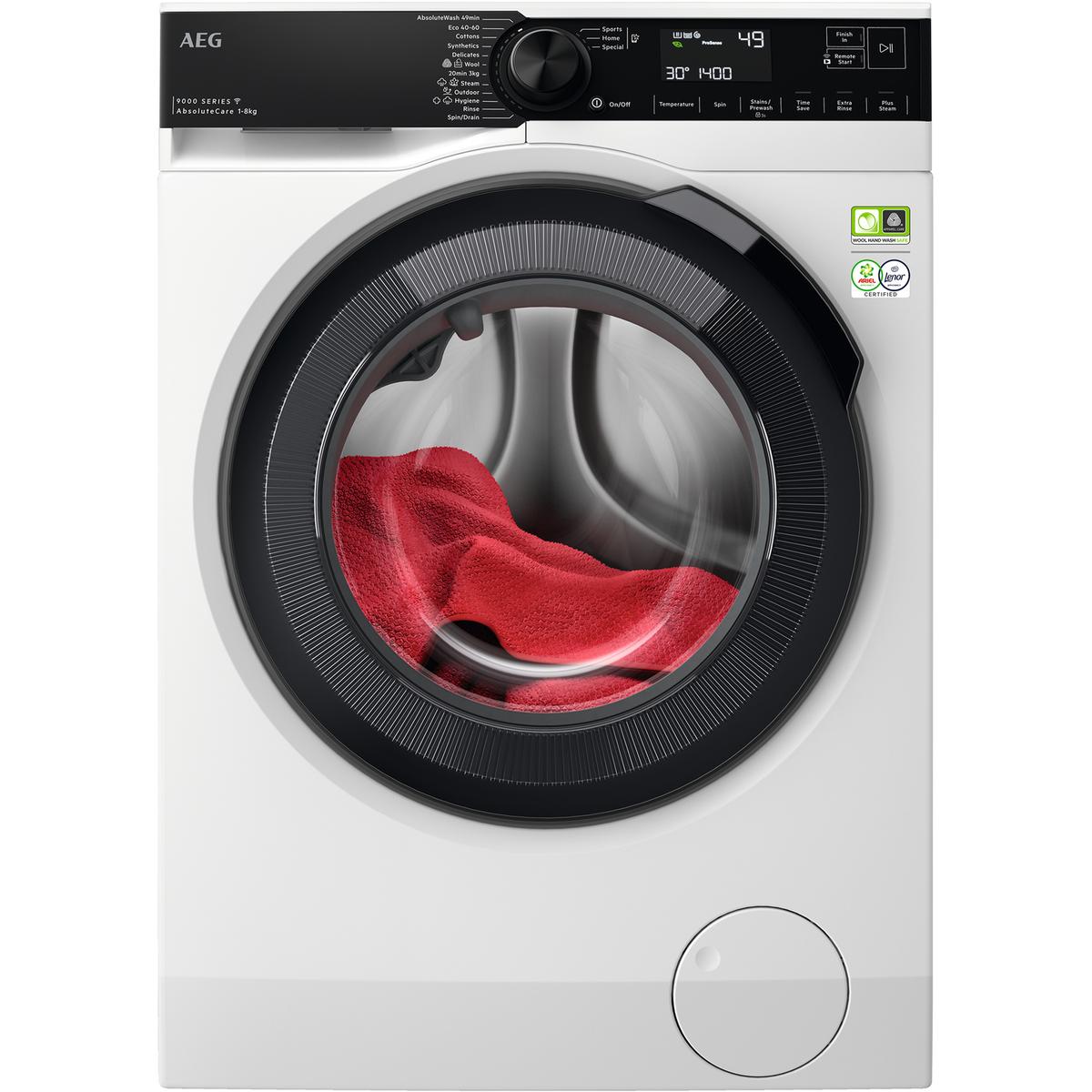 GRADE A2 - AEG 9000 series AbsoluteCare Plus 8kg 1400rpm Washing machine - White