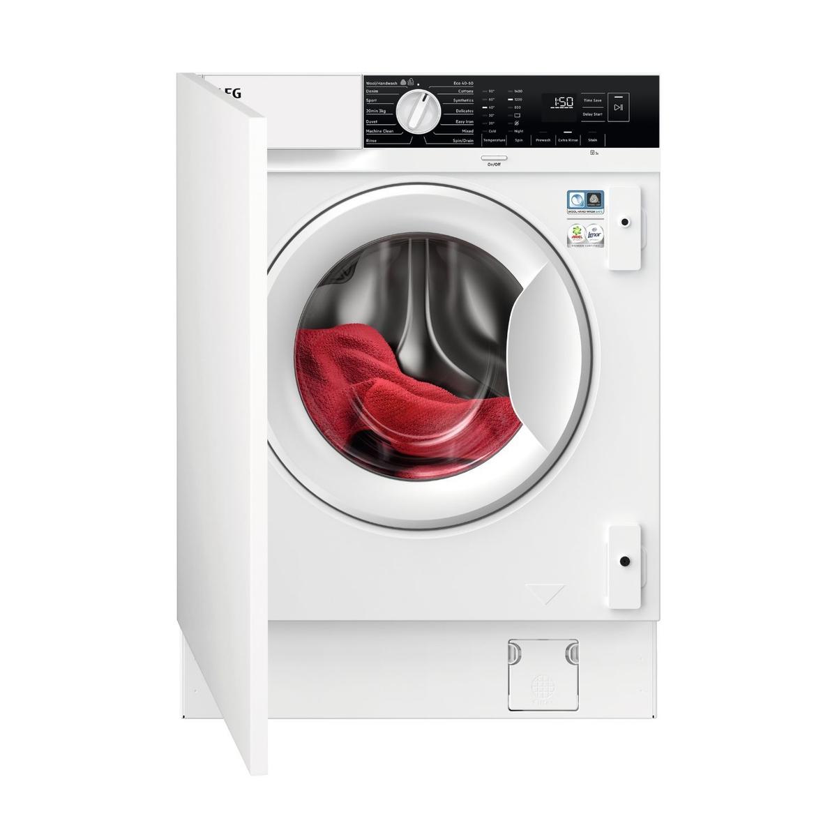 AEG 6000 Series ProSense 8kg 1400rpm Integrated Washing Machine - White