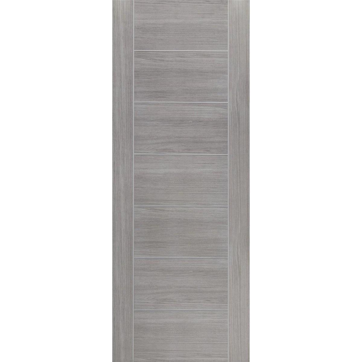 Internal Grey Woodgrain Laminate FD30 Fire Door - Pre-Finished - 2040 x 826 x 44mm - Palermo - XL Joinery