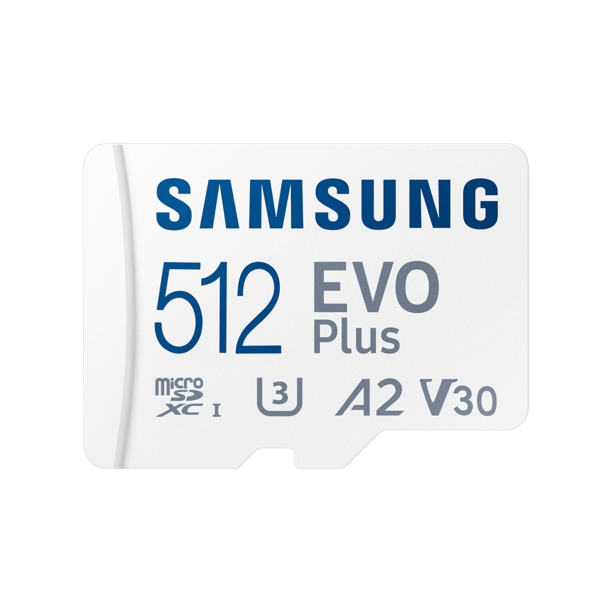 Samsung EVO Plus 512GB MicroSDXC Memory Card + microSD to SD adapter