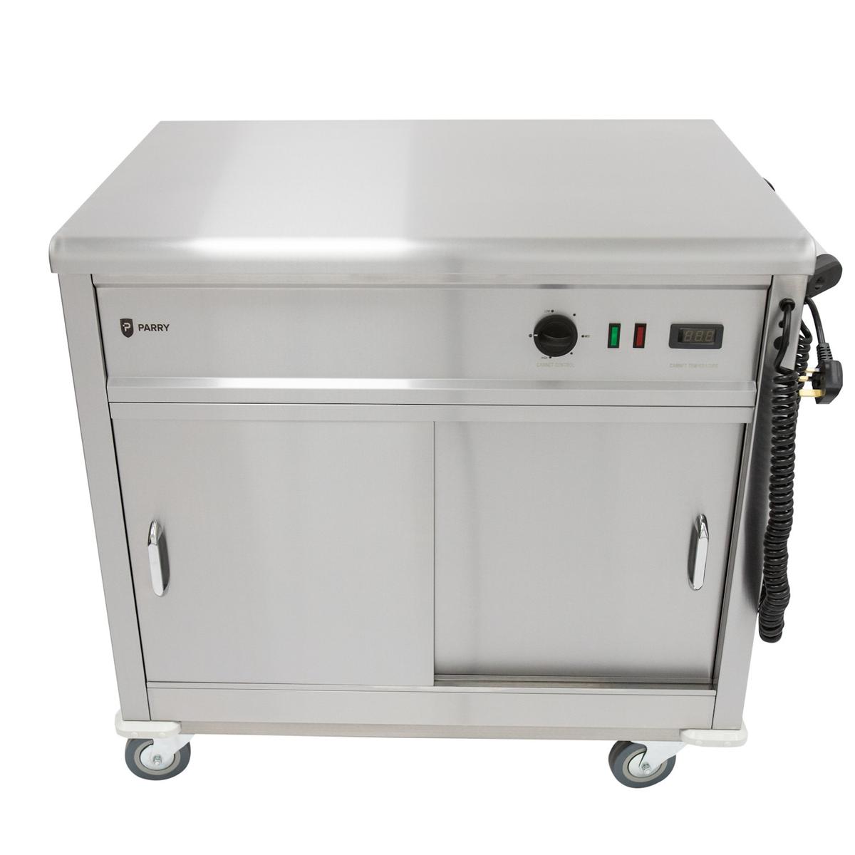 Parry MSF9 Mobile Flat Top Hot Cupboard - 1005mm Wide